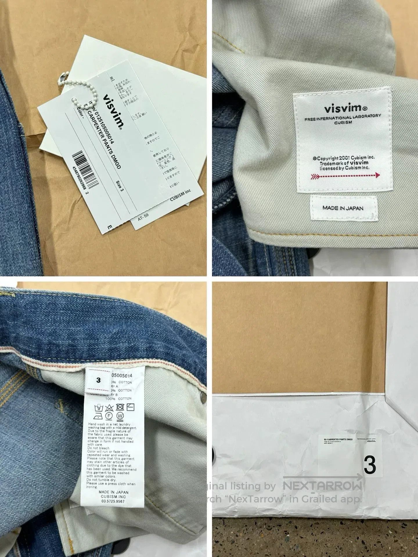 Visvim Visvim 25ss Carpenter Pants Dmgd. Size US 26 / EU 42 - 9 Thumbnail