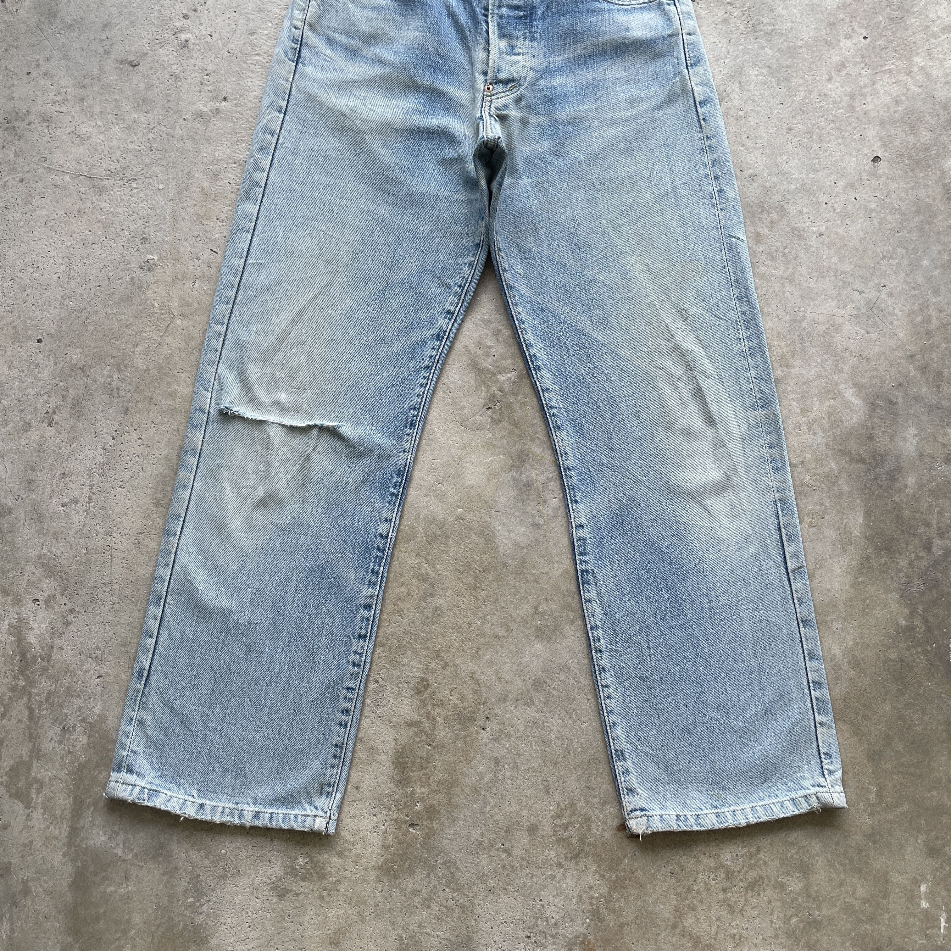 Levi's × Vintage VINTAGE LEVI’S BIG E FADED WASH DISTRESSED BUCKLE JEANS PANT Size US 29 - 4 Thumbnail