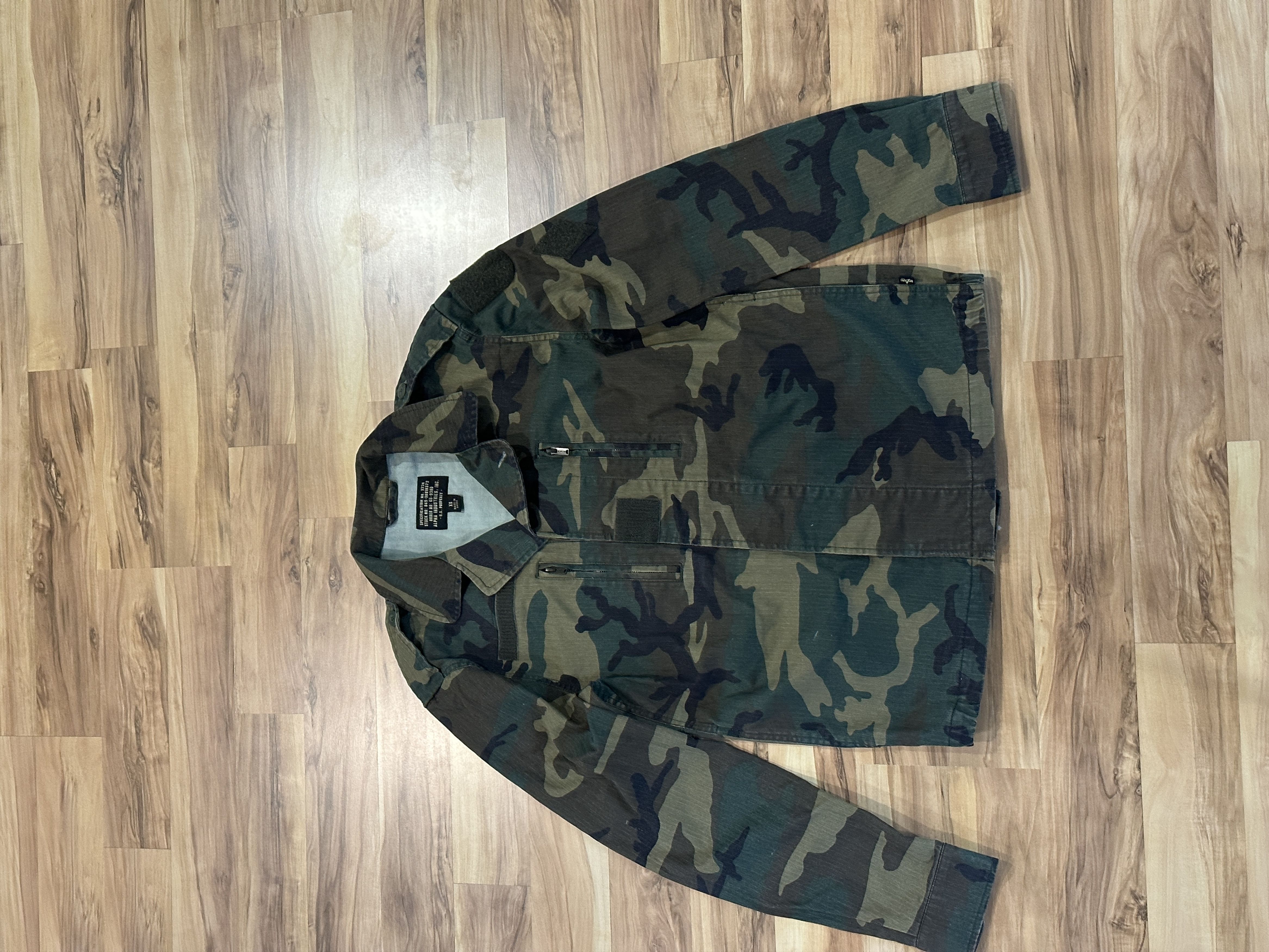 image of Alpha Industries Camo Light Coat, Men's (Size XS)