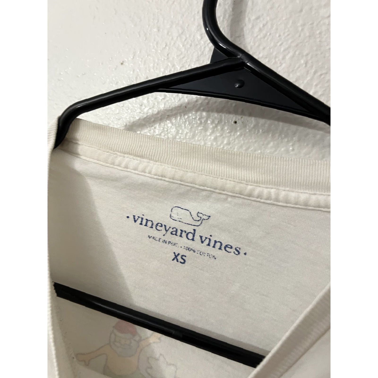 Vineyard Vines Vineyard Vines Shirt Adult XS White Logo Graphic Print Long Sleeve Crew Neck Mens Size US XS / EU 42 / 0 - 4 Thumbnail