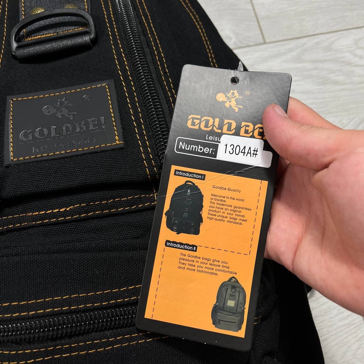 Japanese Brand Multi pocket Gold Be Gorpcore y2k black backpack Size ONE SIZE - 10 Thumbnail