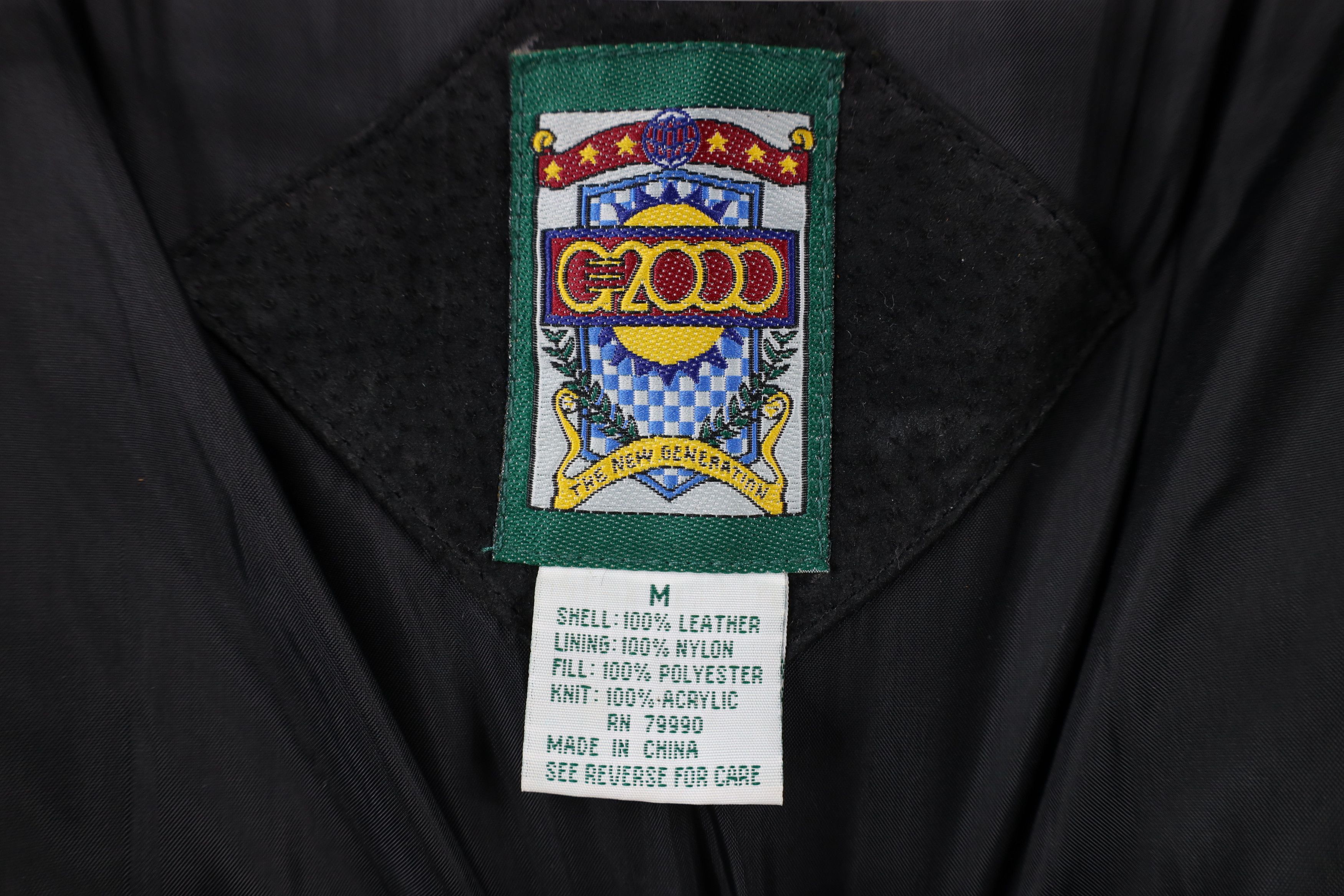Vintage Vintage 90s Streetwear Leather Flight Bomber Jacket Black Size US M / EU 48-50 / 2 - 12 Thumbnail