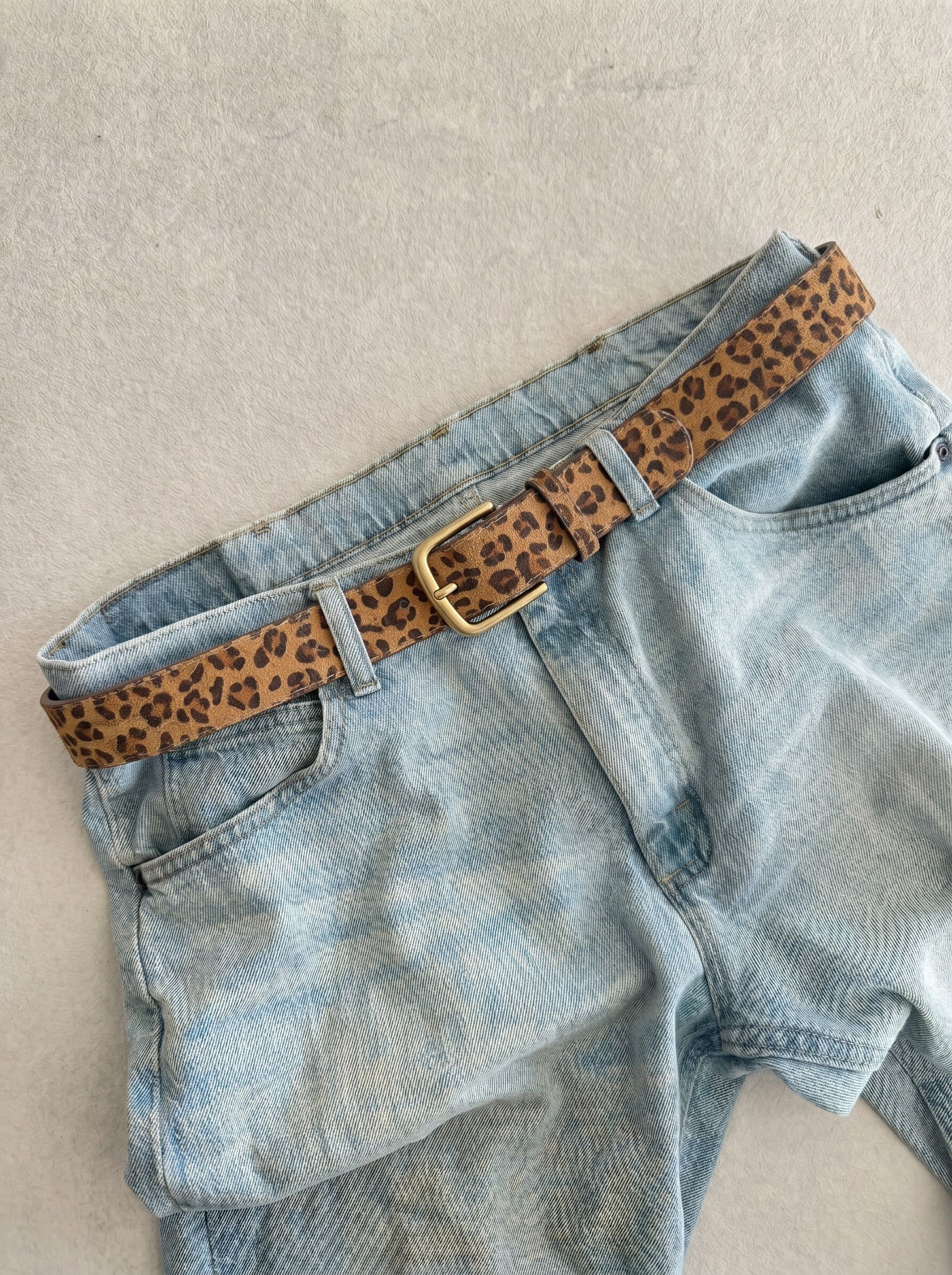 Other Cheetah Print Western Belt Y2K Size ONE SIZE - 1 Thumbnail