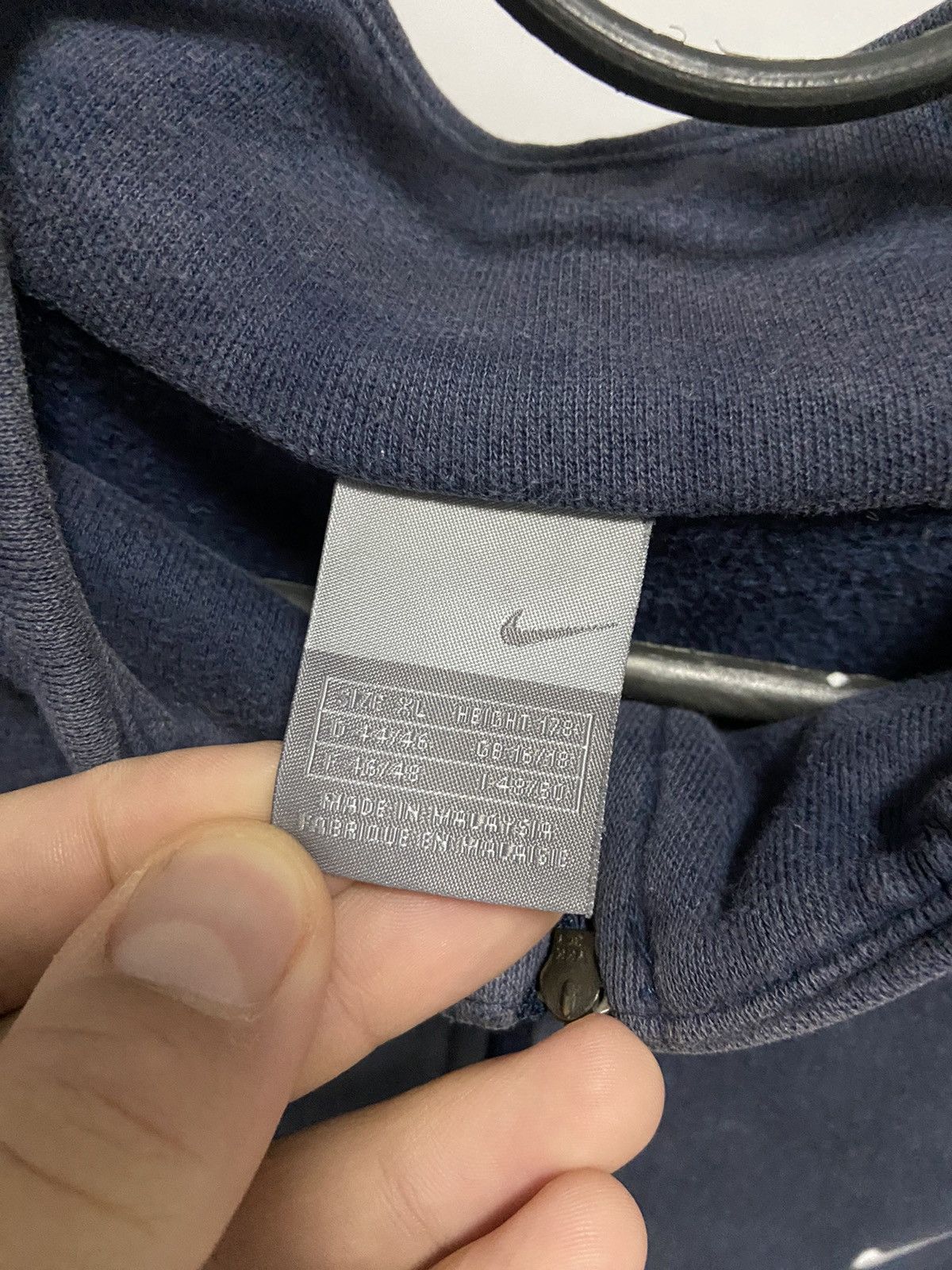 Nike × Vintage Nike 1/4 zip Sweatshirt Logo Vintage 90s longsleeve Size US XL / EU 56 / 4 - 5 Thumbnail