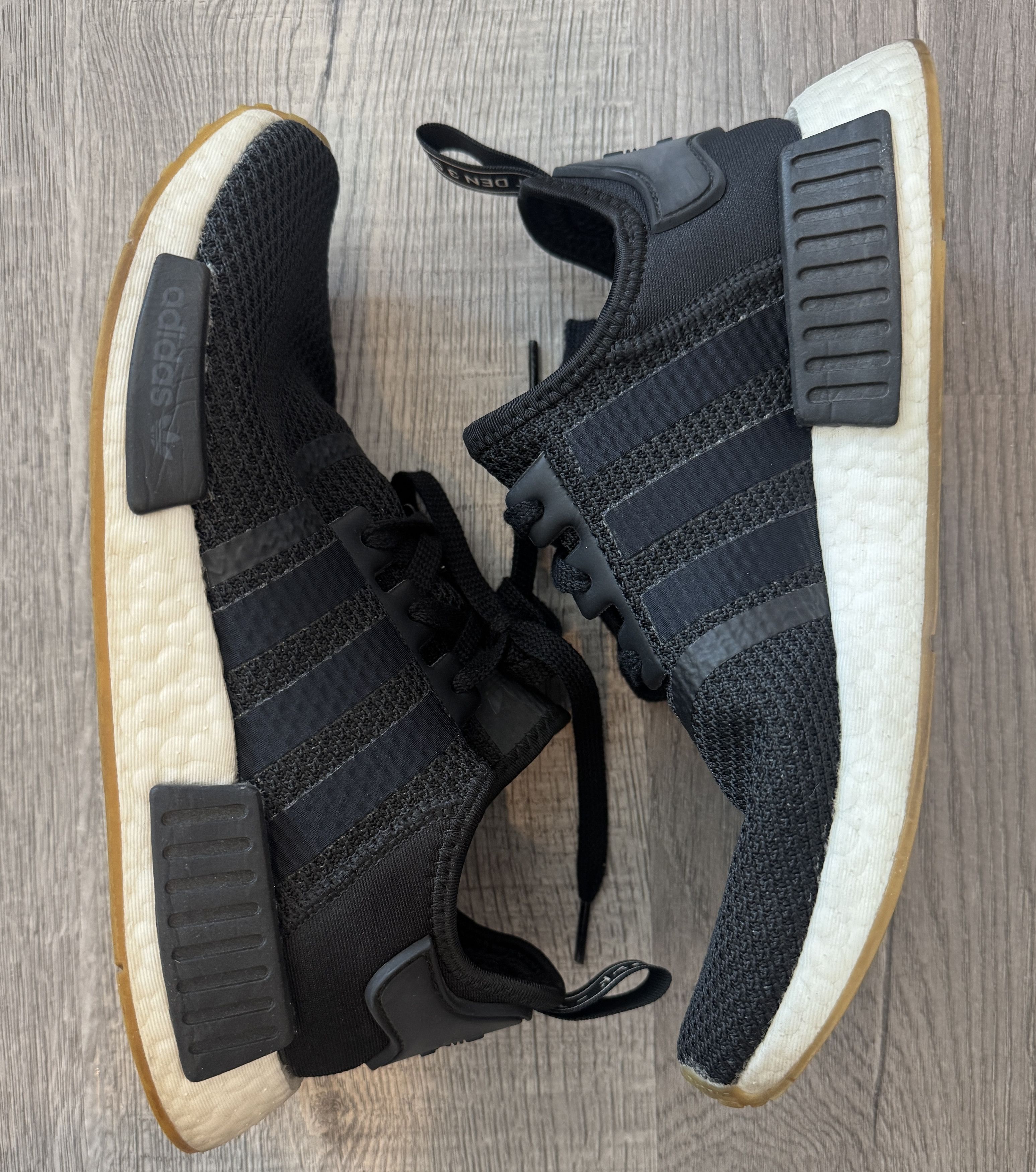 adidas gazelle silver green womens adidas Originals NMD R2 Trainers - Black Gum main image 0