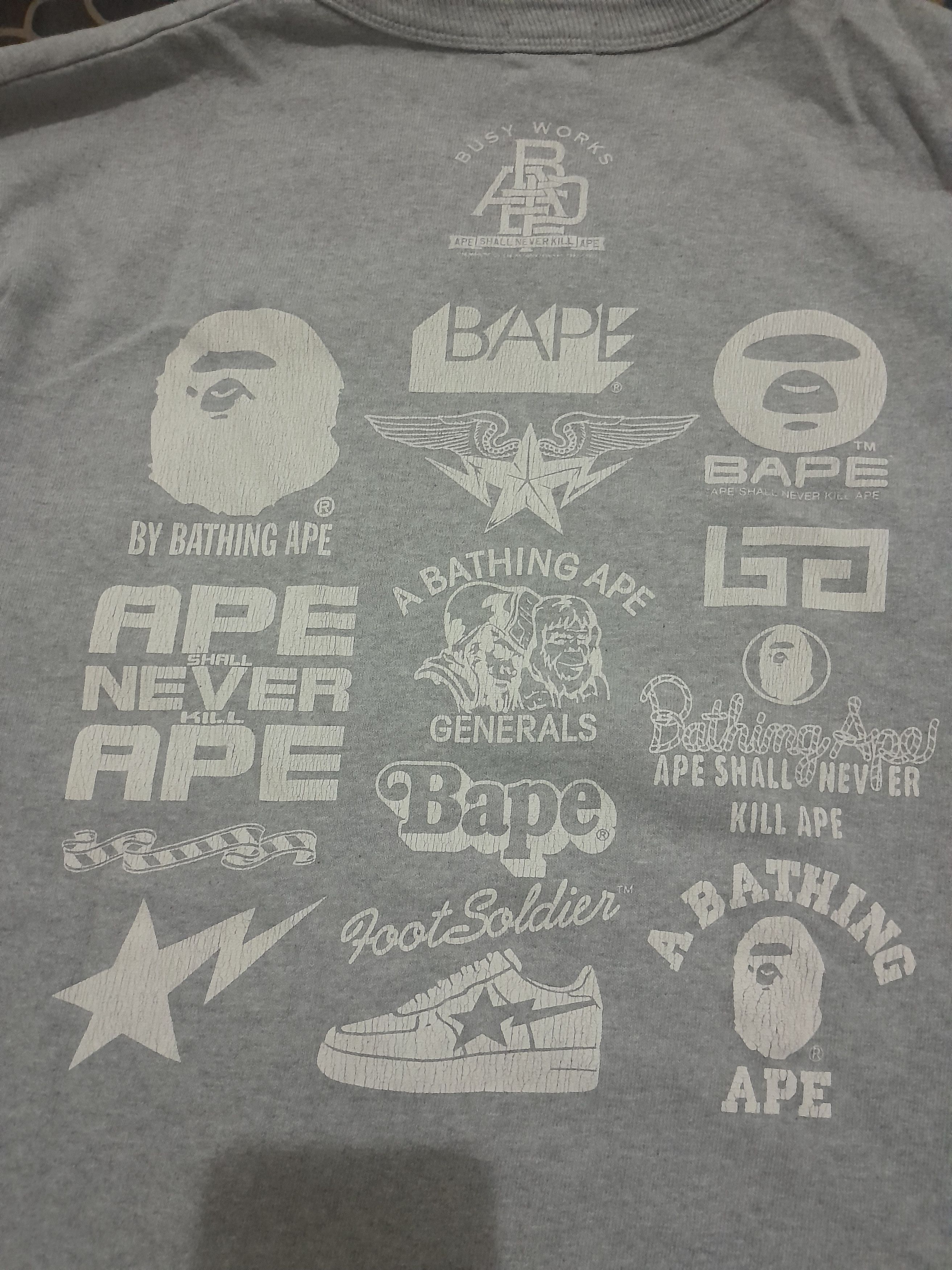 Bape Bape multi logo tee Size US M / EU 48-50 / 2 - 4 Thumbnail