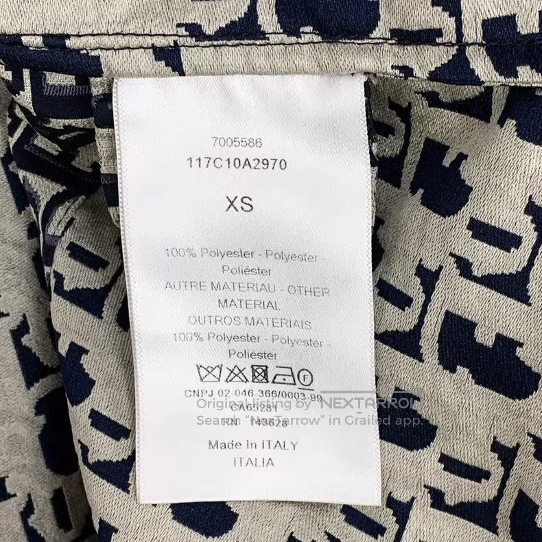 Dior Dior Navy blue logo jacquard full print semi-zipper hooded Size XS / US 0-2 / IT 36-38 - 7 Thumbnail