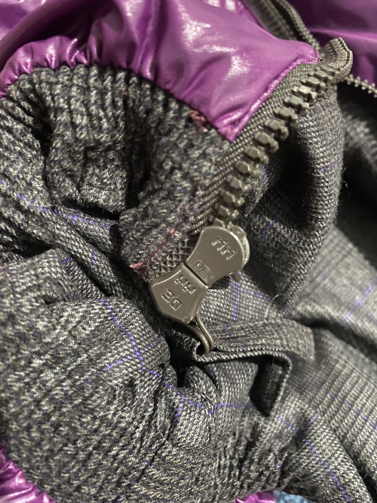 Le Grande Bleu (L.G.B.) 2000s Duvetica - Plaid Down Double Zip Riri Puffer Vest Size US L / EU 52-54 / 3 - 5 Thumbnail