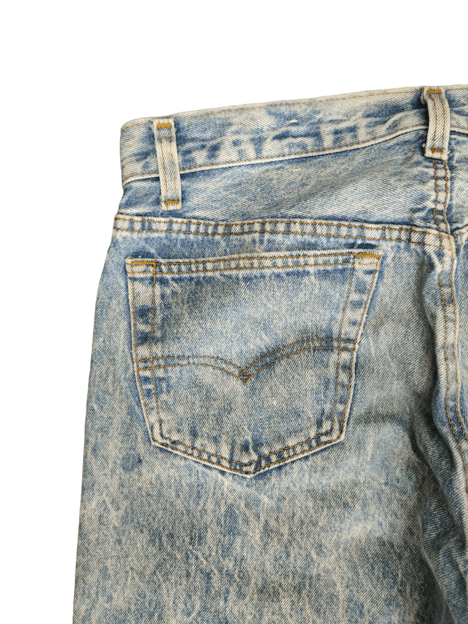 Levi's Size 31x32.5 Vintage 90s Levis 501 Acid Wash Jean Distressed Size US 31 - 12 Thumbnail