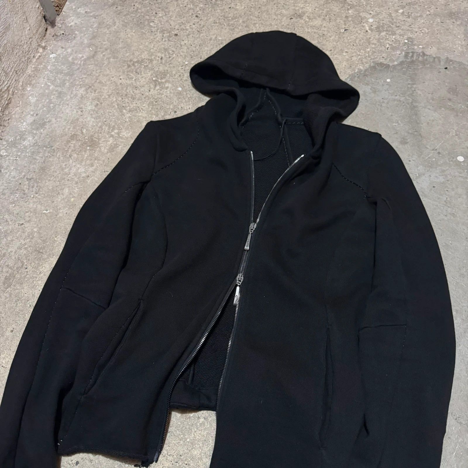 Masnada Masnada scar stitch zip up hoodie Size M / US 6-8 / IT 42-44 - 3 Thumbnail