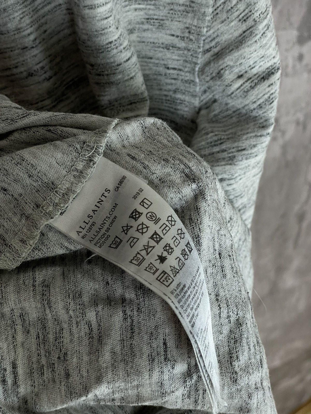 Allsaints × Designer Allsaints Cotton Minimalistic basic striped t shirt tee Size US L / EU 52-54 / 3 - 8 Thumbnail