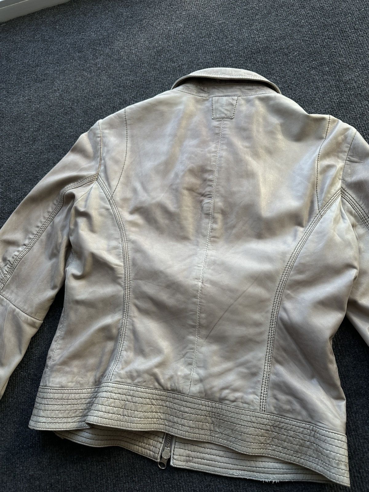 Leather 🚨 LEATHER WOMEN OPIUM LUXURY JACKET ZIP AVANT GARDE POCKET Size XS / US 0-2 / IT 36-38 - 12 Thumbnail