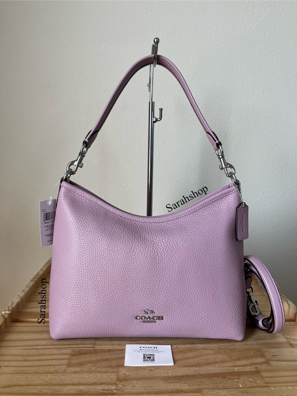 Coach Laurel Shoulder Bag in Purple, Women's