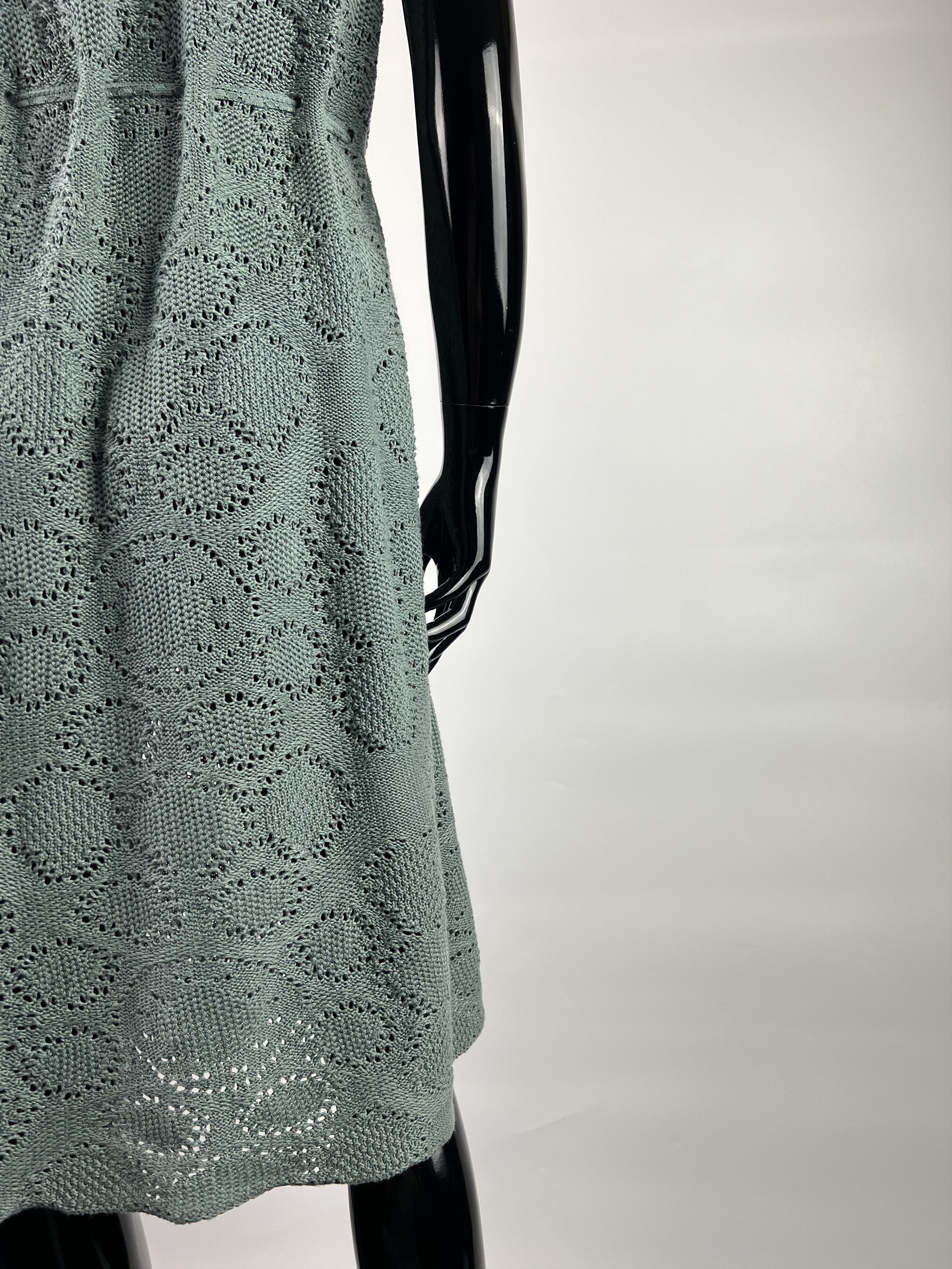 Other Falconeri Mesh Knit Belted Midi Dress Size L Size L / US 10 / IT 46 - 6 Thumbnail