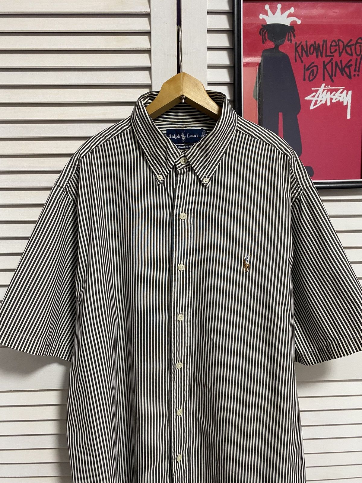 Polo Ralph Lauren Vintage Shirt Polo Ralph Lauren Hours Striped Zebra Size US L / EU 52-54 / 3 - 2 Thumbnail