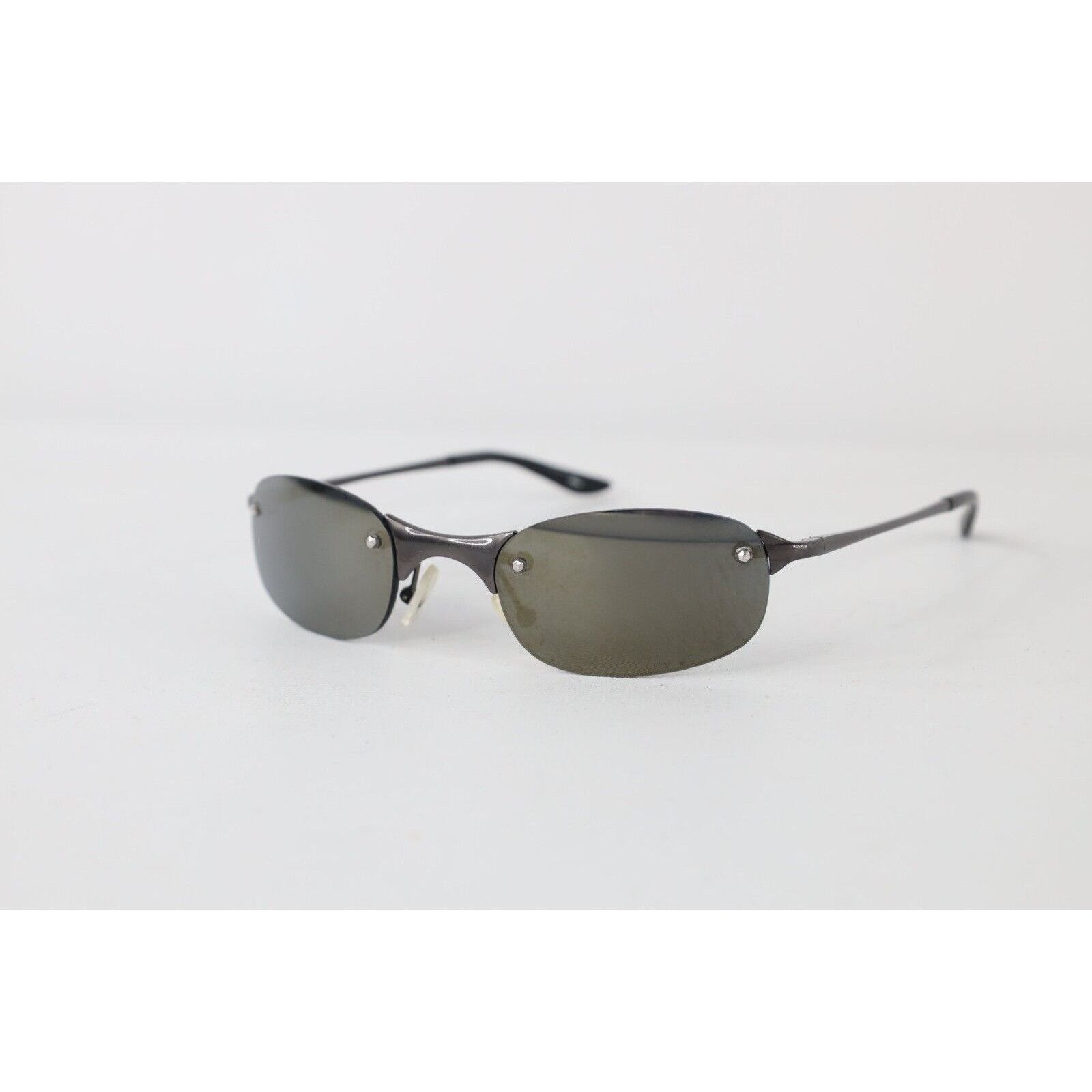 Vintage Vintage Y2K Streetwear Matrix Style Oval Mirrored Sunglasses Size ONE SIZE - 1 Thumbnail