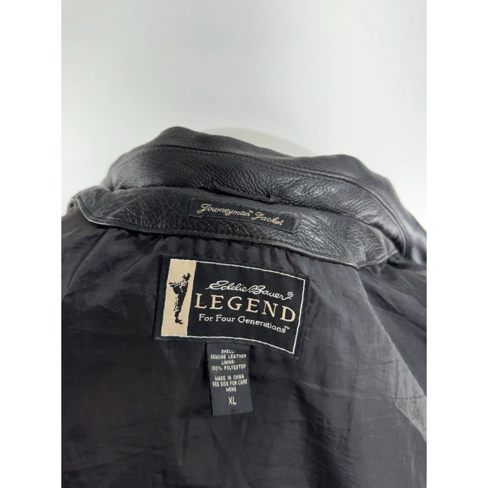 Eddie Bauer EDDIE BAUER JOURNEYMAN LEATHER XL Bomber Jacket Heavy Duty Flight Jacket Mens Size US XL / EU 56 / 4 - 5 Thumbnail