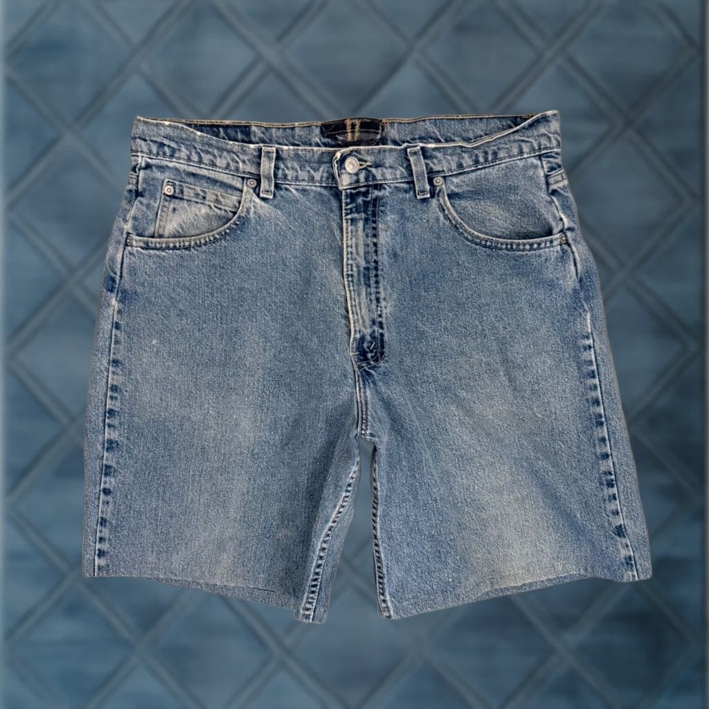 Vintage Levis Silvertab Denim Shorts Mens 33 Light Blue Baggy Fit Made In Usa, Men's