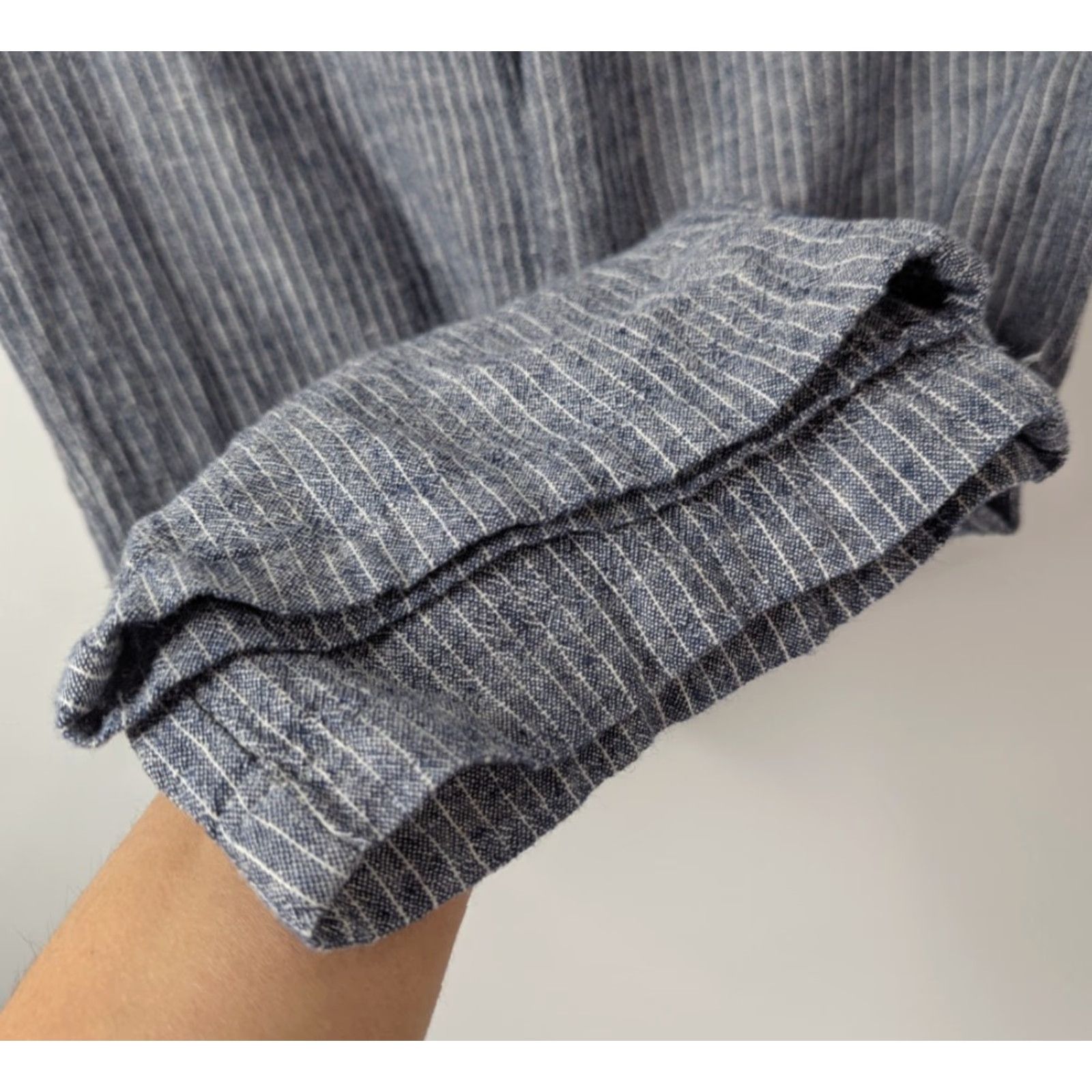 Pacsun Pacsun PinStriped Linen Blend Pants Chambrey Like Drawstring Casual Size Medium Size 32" / US 10 / IT 46 - 3 Thumbnail