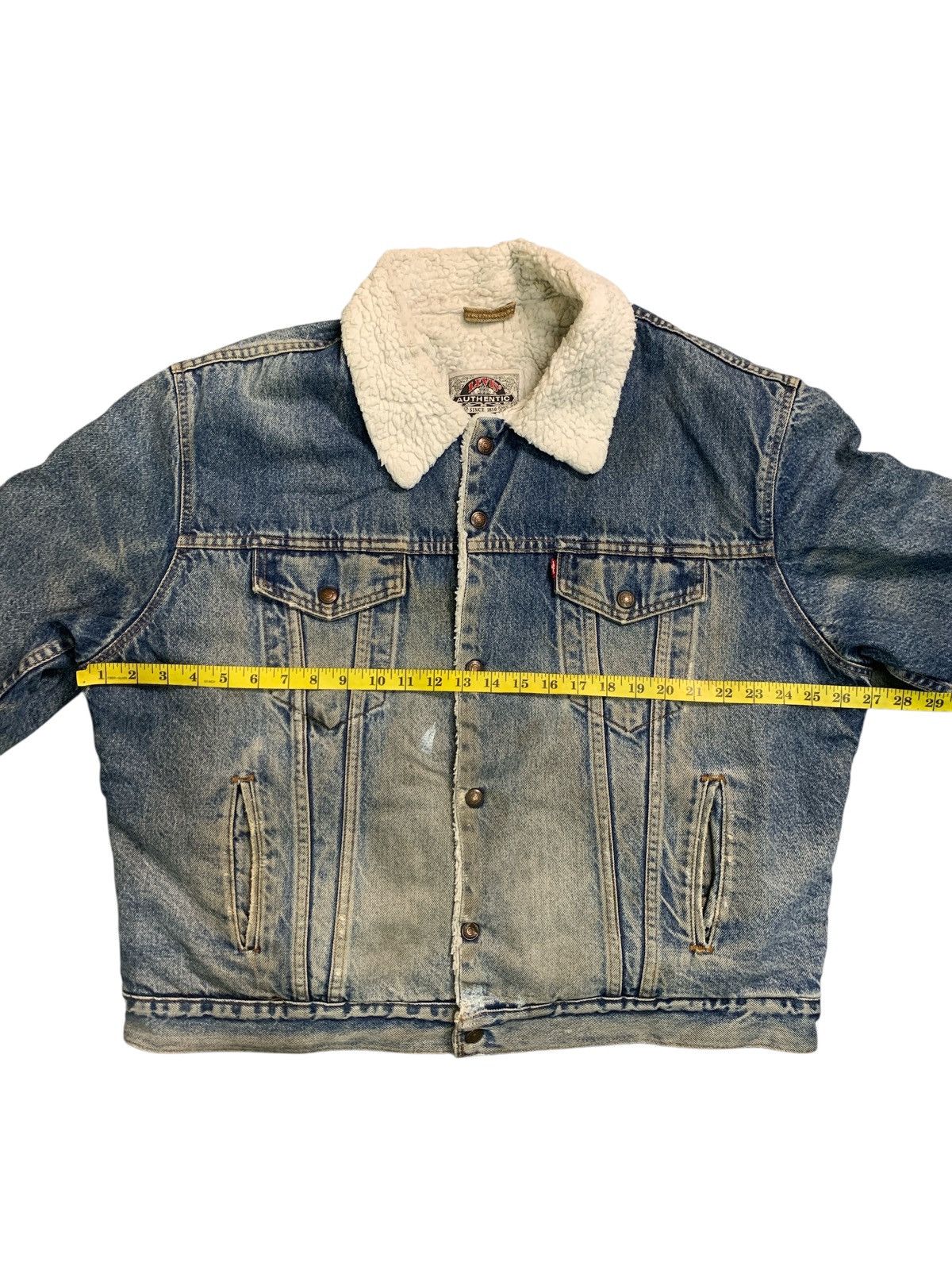 Levi's Vintage Clothing Rare Design Vintage Levi's Sherpa-Lined Denim Trucker Jacket Size US XL / EU 56 / 4 - 10 Thumbnail