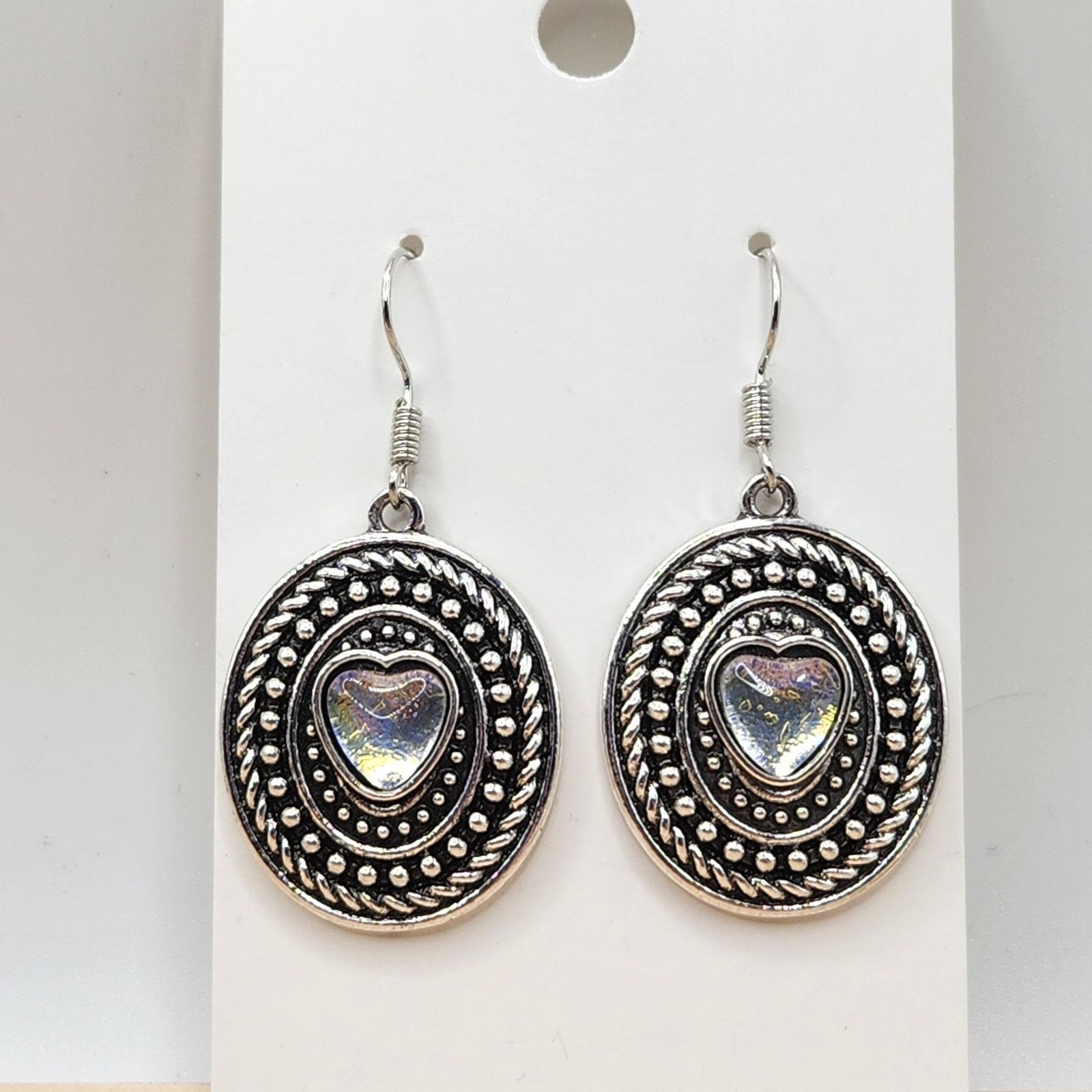 Other Iridescent Boho Medallion Dangle Earrings Size ONE SIZE - 2 Thumbnail
