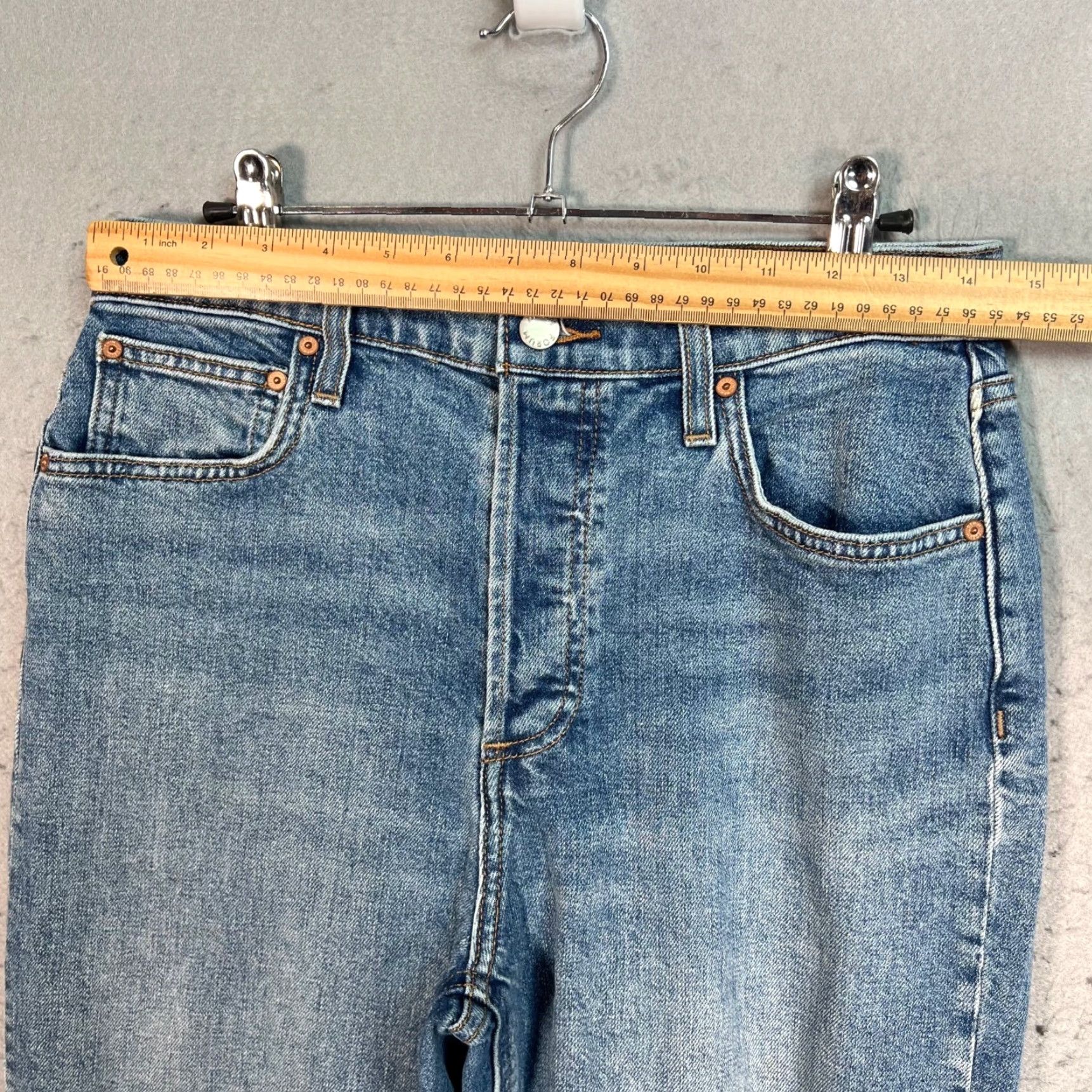 Vintage Denim Forum Womens Jeans 29 Arlo High Rise Straight Medium Wash 100% Cotton Size 29" - 6 Thumbnail