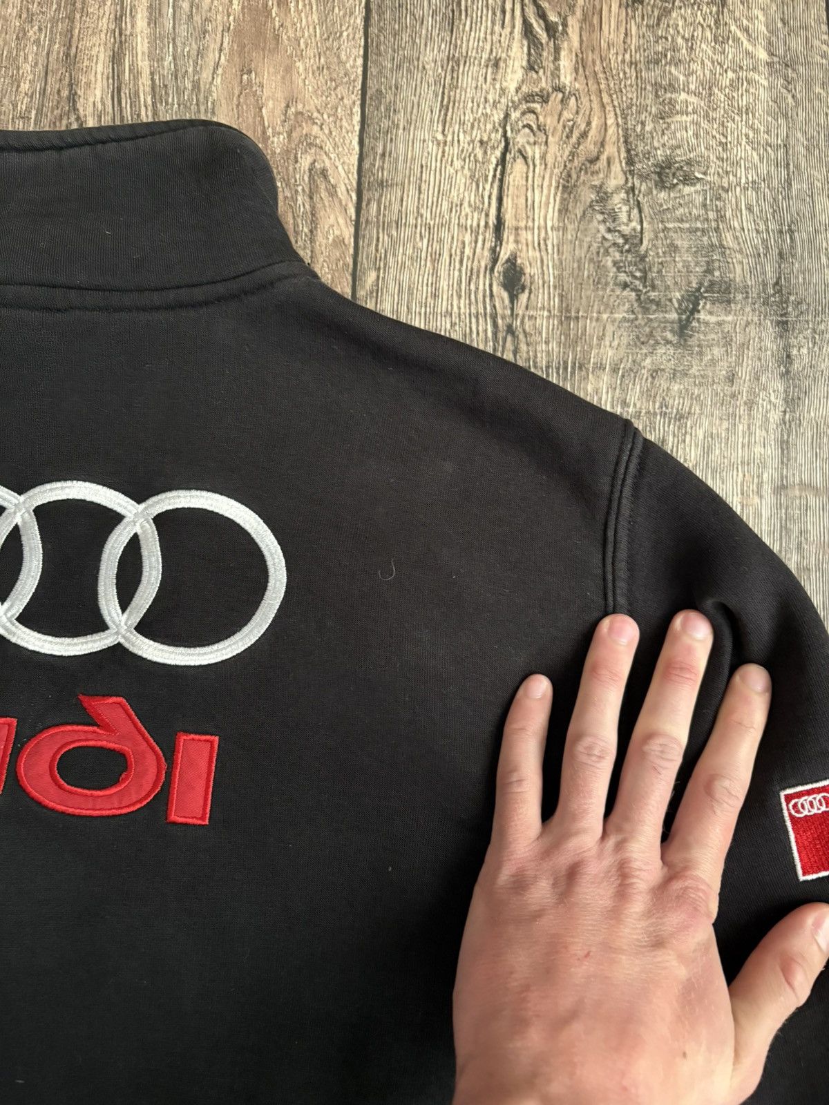 Audi × Vintage Vintage Distressed Audi Racing Zip Up Sweatshirt Zipper Size US S / EU 44-46 / 1 - 18 Thumbnail