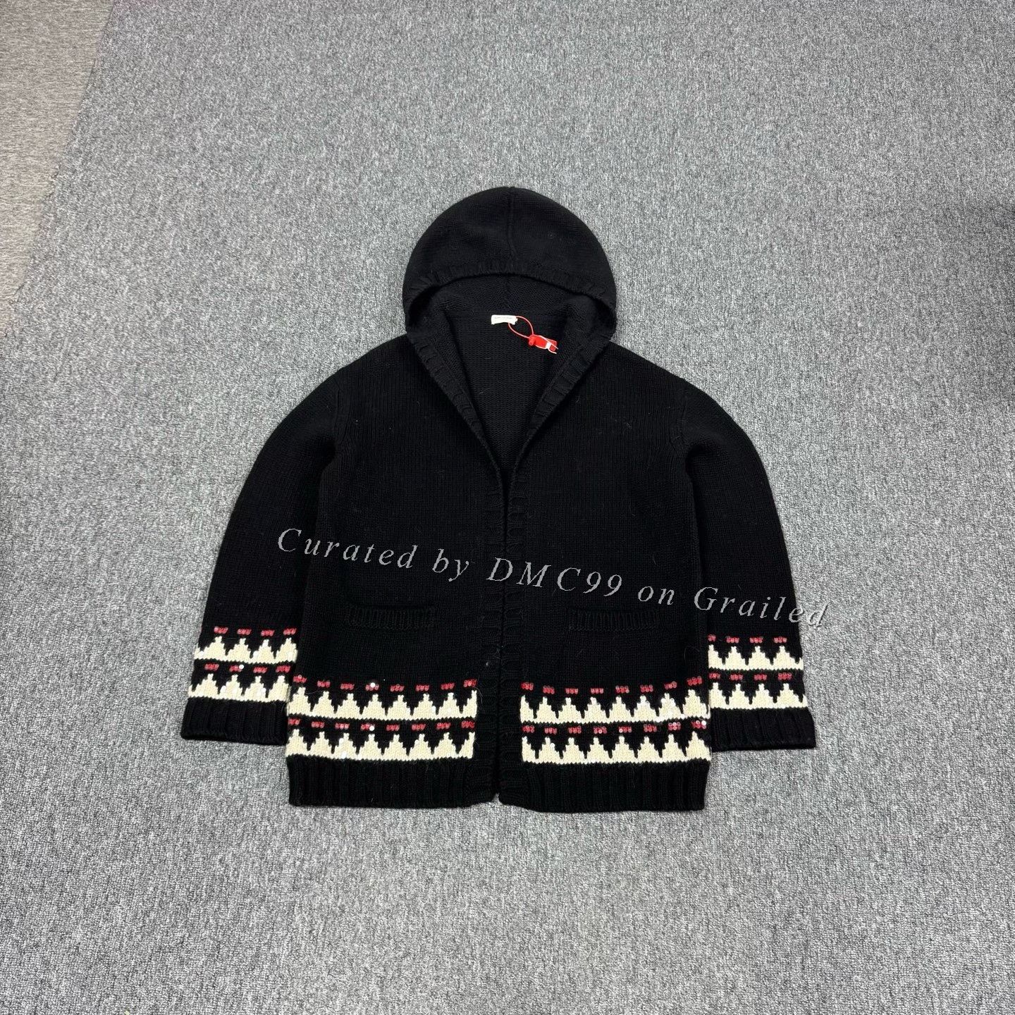 Saint Laurent Paris Saint Laurent Wool Sequin Hooded Sweater Size S / US 4 / IT 40 - 1 Thumbnail
