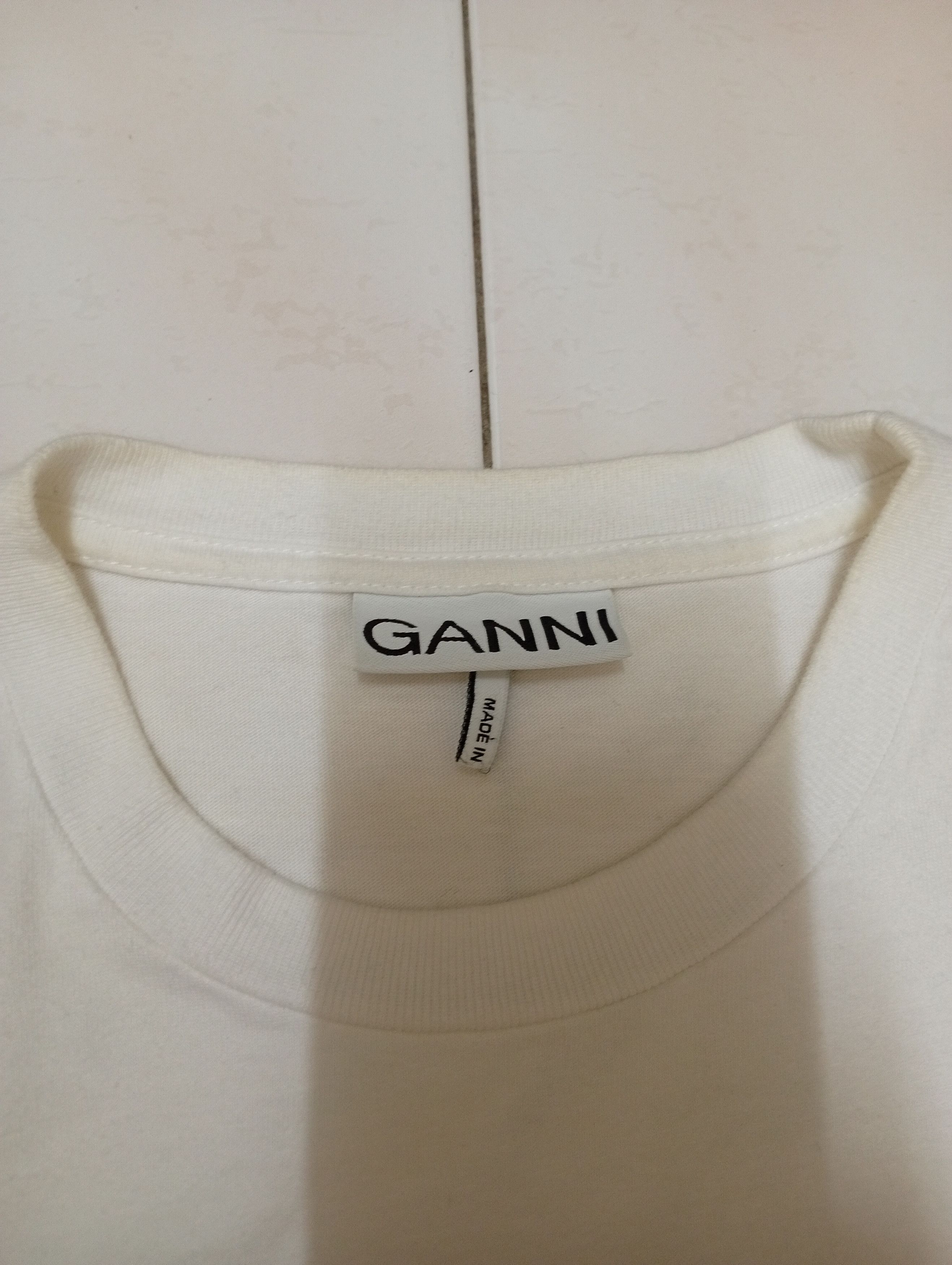 Ganni GANNI x WOMEN'S WHITE TSHIRT Size S / US 4 / IT 40 - 5 Thumbnail
