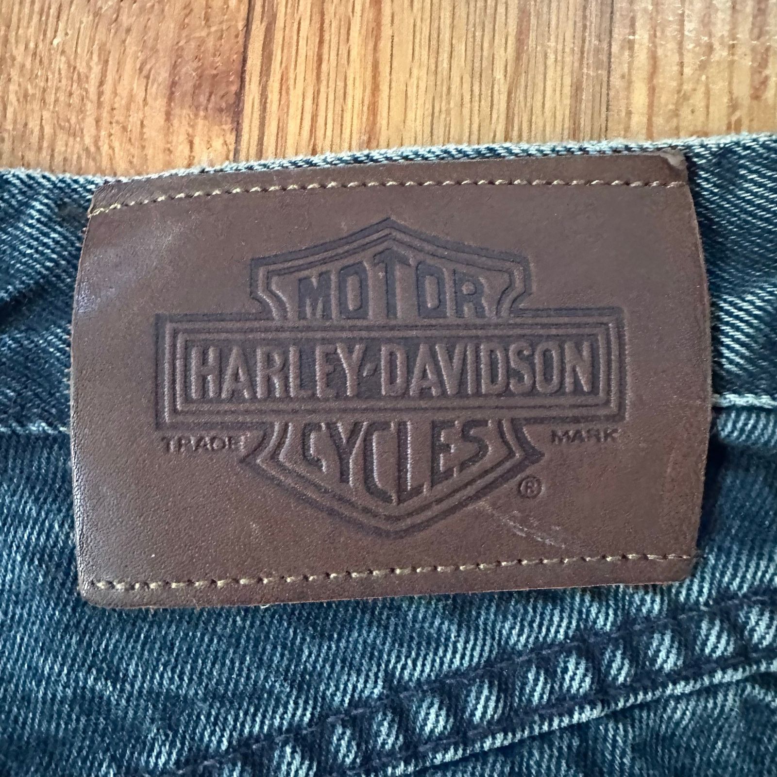 Harley Davidson × Vintage NWT Harley Davidson Jeans Biker Blues Relaxed Fit size 28x30 Size US 28 / EU 44 - 10 Thumbnail