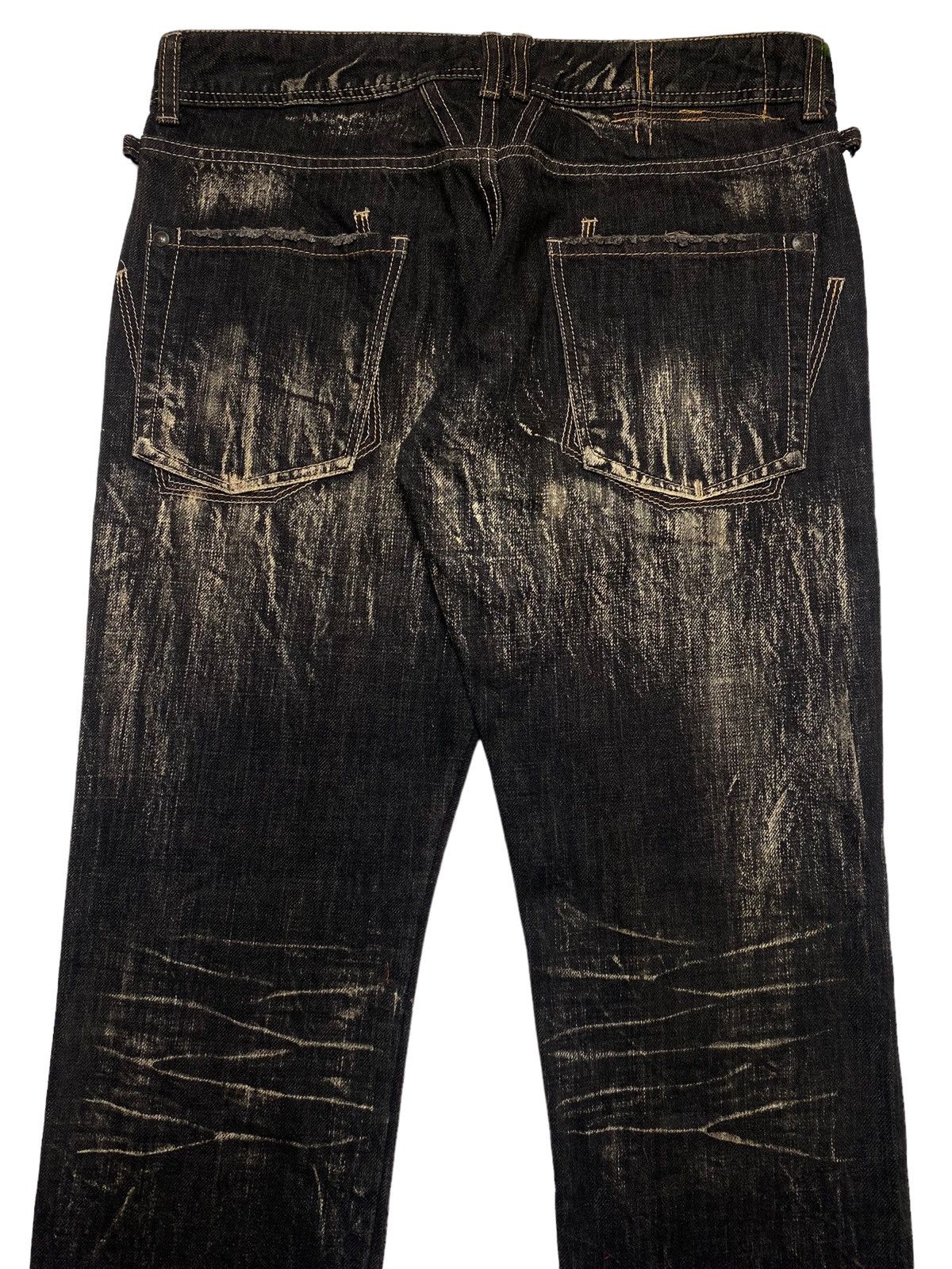 Marithe + Francois Girbaud 2000s MFG - Mud Wash Denim Pants Size US 29 - 3 Thumbnail