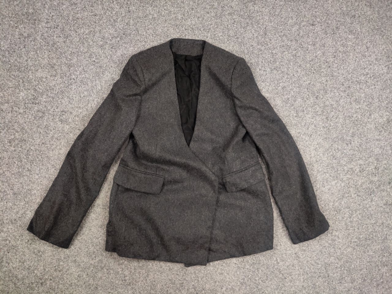 Japanese Brand Mark Kenly Domino Tan studio Design Dark Gray Women Blazer Size XS / US 0-2 / IT 36-38 - 11 Thumbnail