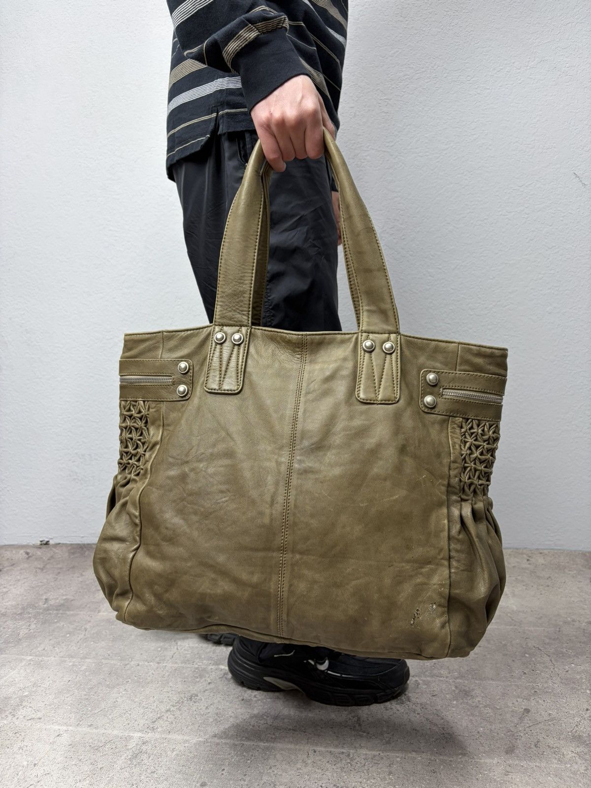 If Six Was Nine Vintage 00s If Six Was Nine Like Balenciaga Leather Bag Size ONE SIZE - 4 Thumbnail