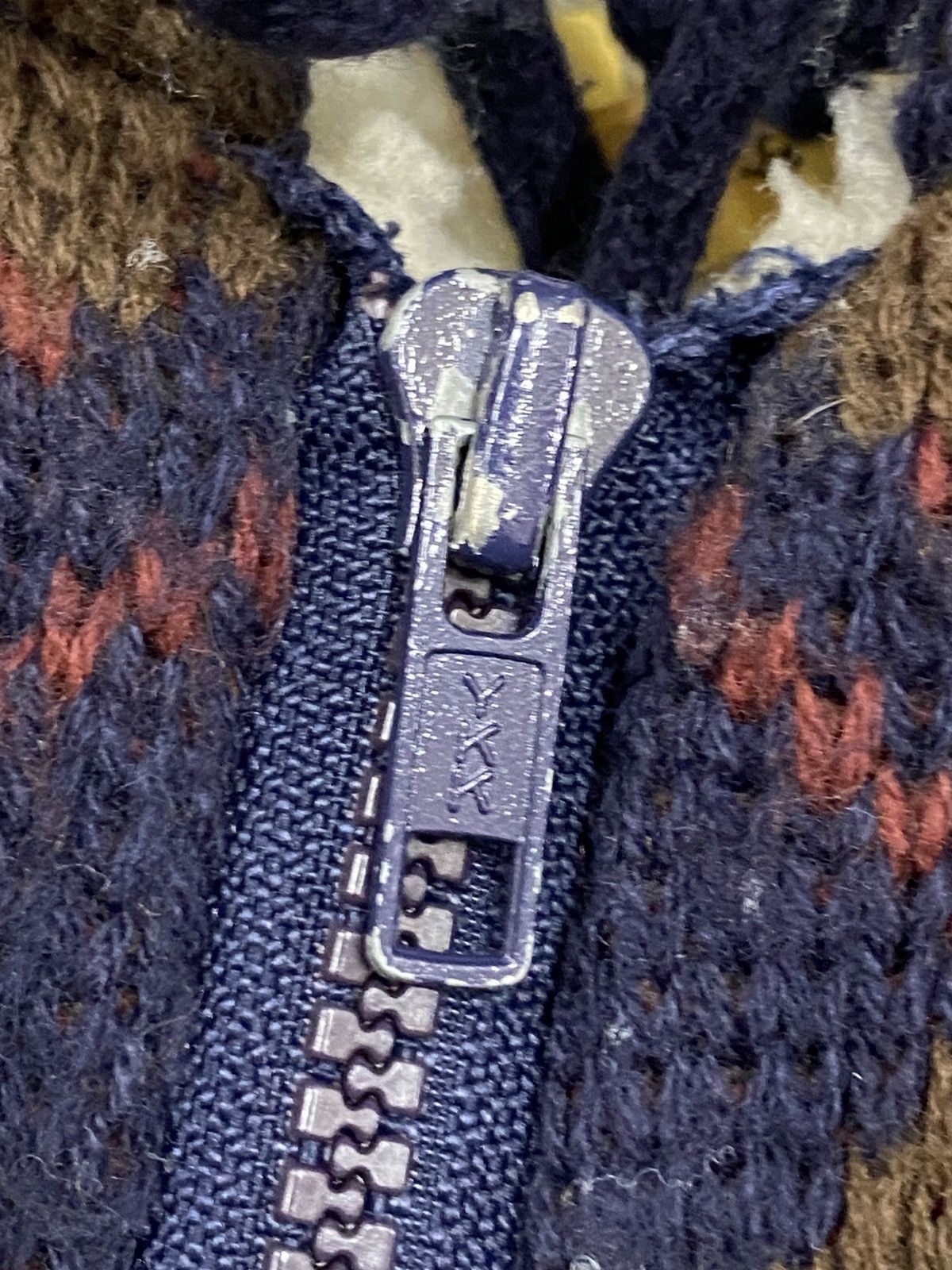 Vintage Vintage Best Life Aztec Eagle Sherpa Lined Knit Zip Hoodie Size US L / EU 52-54 / 3 - 10 Thumbnail