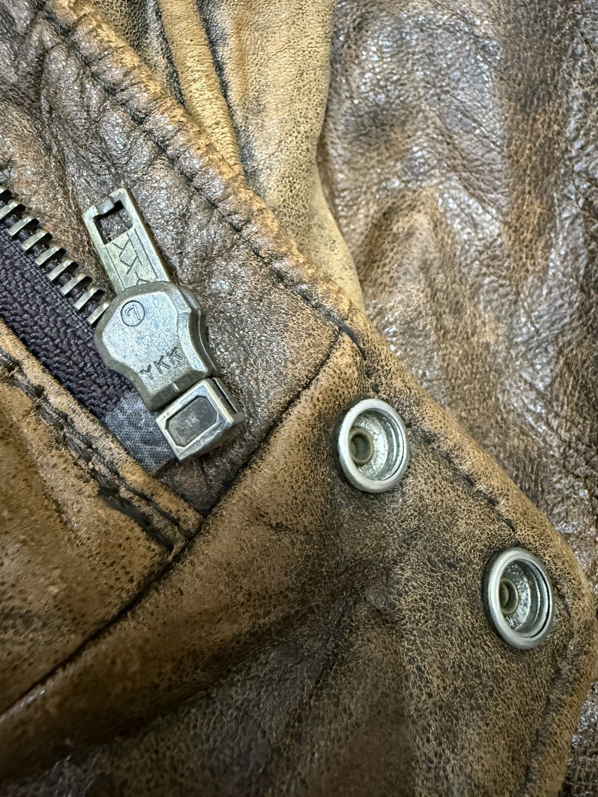 Genuine Leather Vintage Sub Urban Tokyo Leather Jacket Size US L / EU 52-54 / 3 - 11 Thumbnail