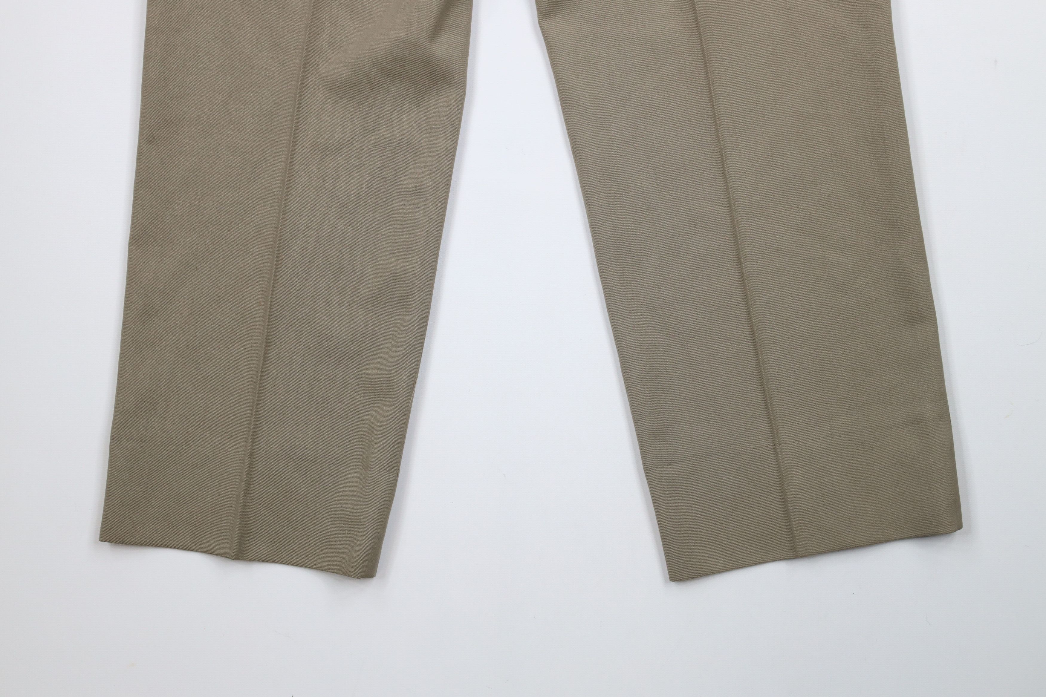 Vintage Vintage 70s Streetwear Wool Bell Bottoms Chino Pants Beige Size US 36 / EU 52 - 14 Thumbnail