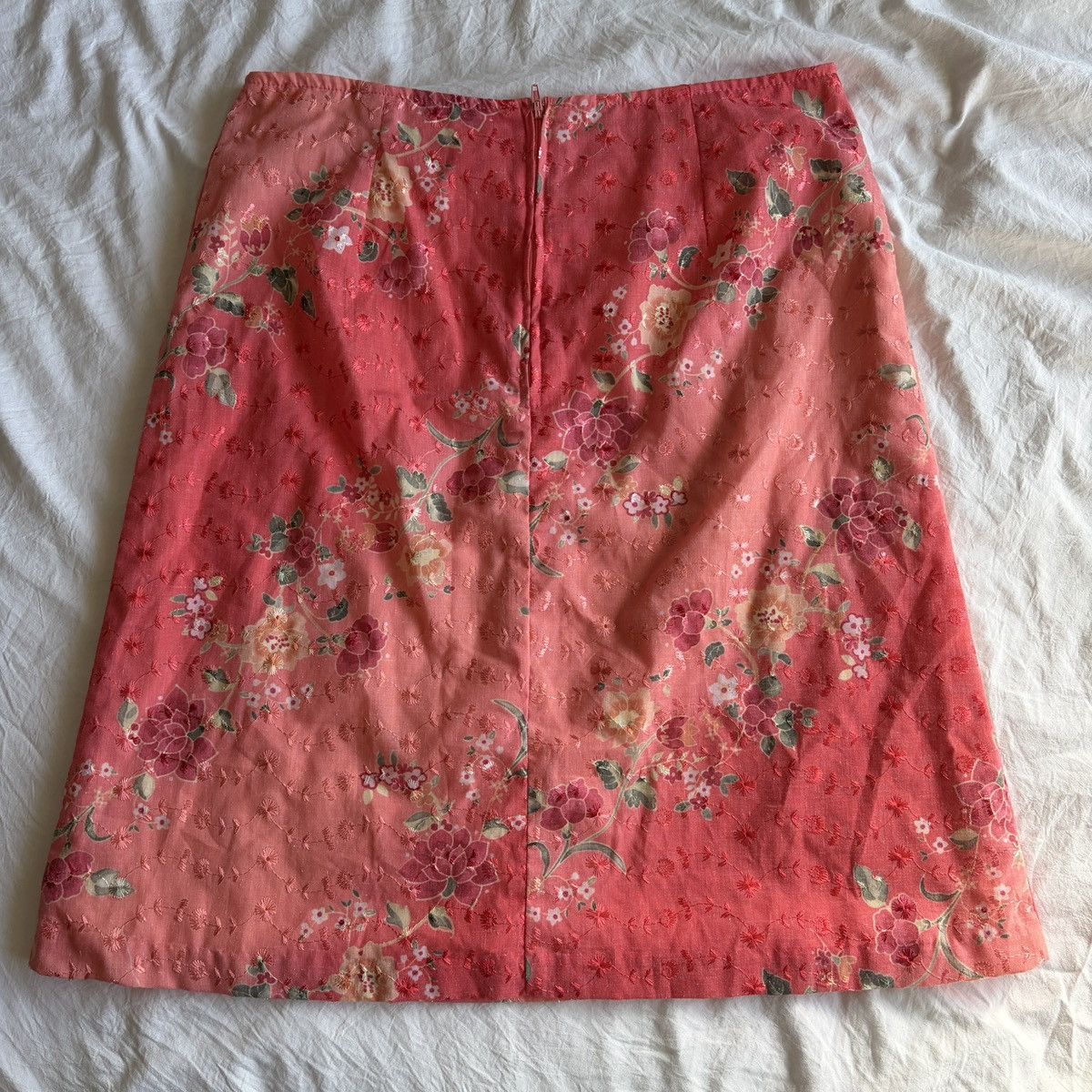 Other Vintage exact change pink floral embroidered skirt Size 28" / US 6 / IT 42 - 2 Thumbnail
