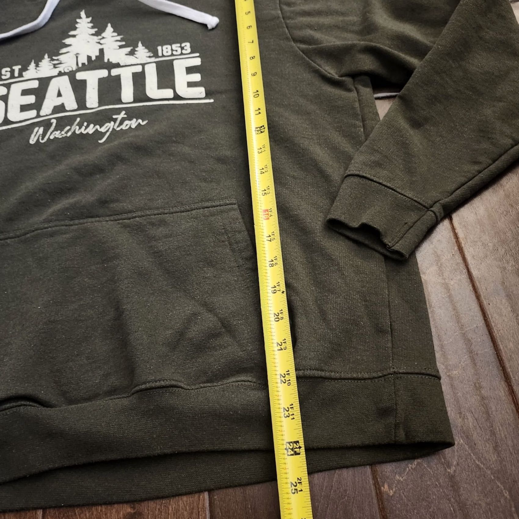 Vintage Seattle Shirt Company Hoodie Men’s Large Green Seattle Washington Pullover Size US L / EU 52-54 / 3 - 7 Thumbnail