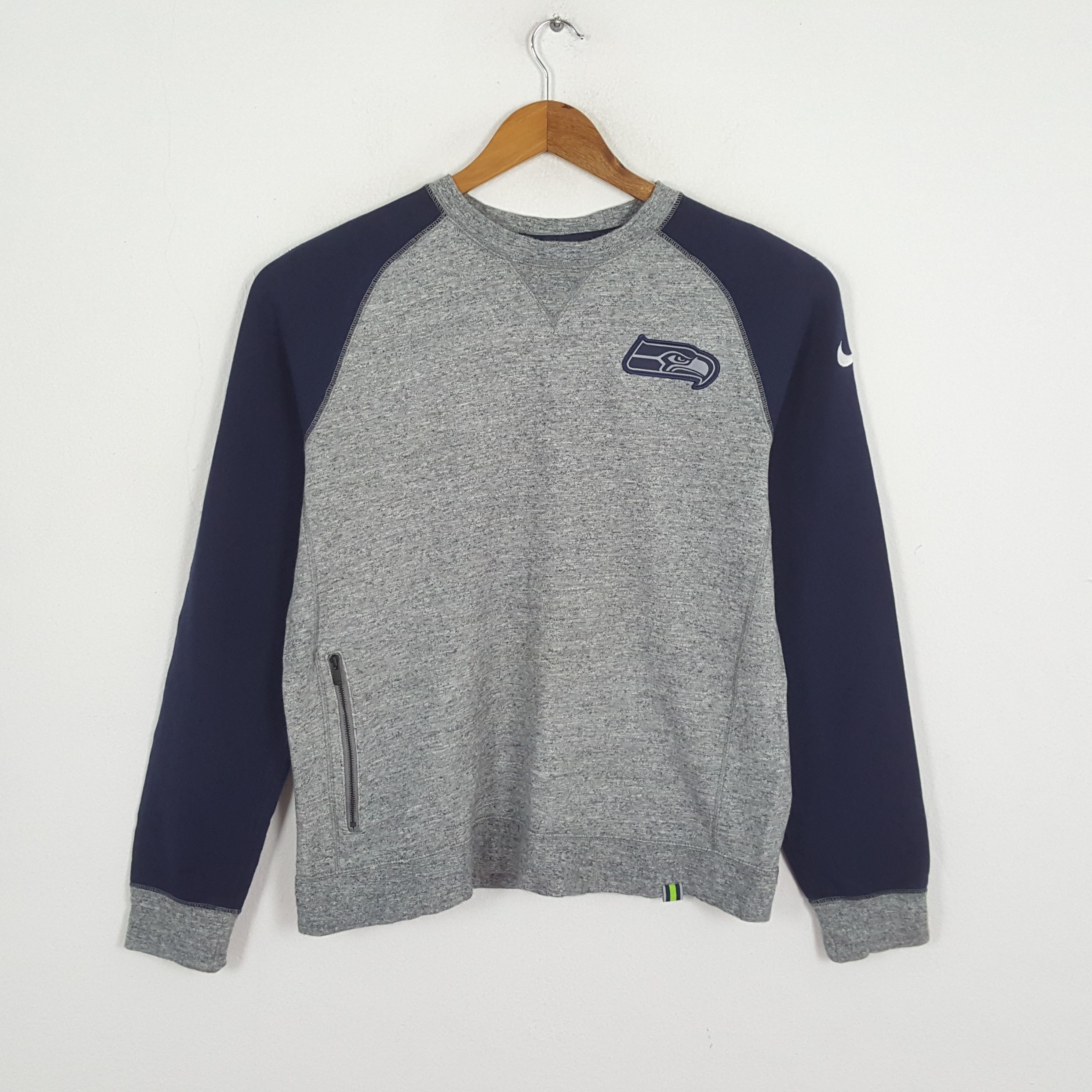 NFL × Nike × Vintage Vintage NIKE SEATLE SEAHAWKS NFL Promo Sweatshirts Size US L / EU 52-54 / 3 - 1 Thumbnail