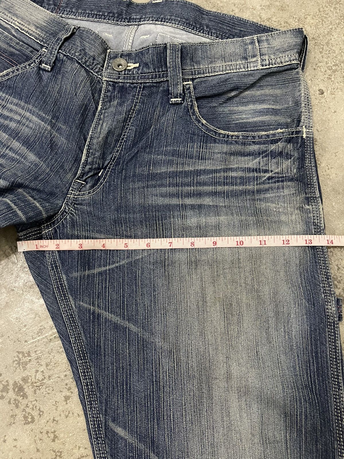 Edwin Edwin 503 Blue Trip Buckle Back Denim Size US 34 / EU 50 - 20 Thumbnail