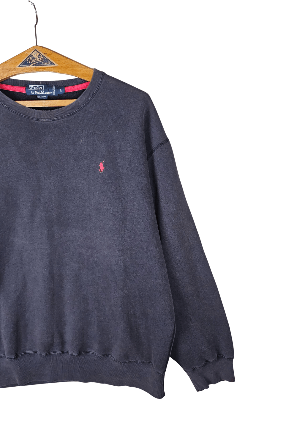 Polo Ralph Lauren 1998 Polo RL Sun-Faded Small-Pony Crewneck – Saipan Era (L) Size US L / EU 52-54 / 3 - 4 Thumbnail