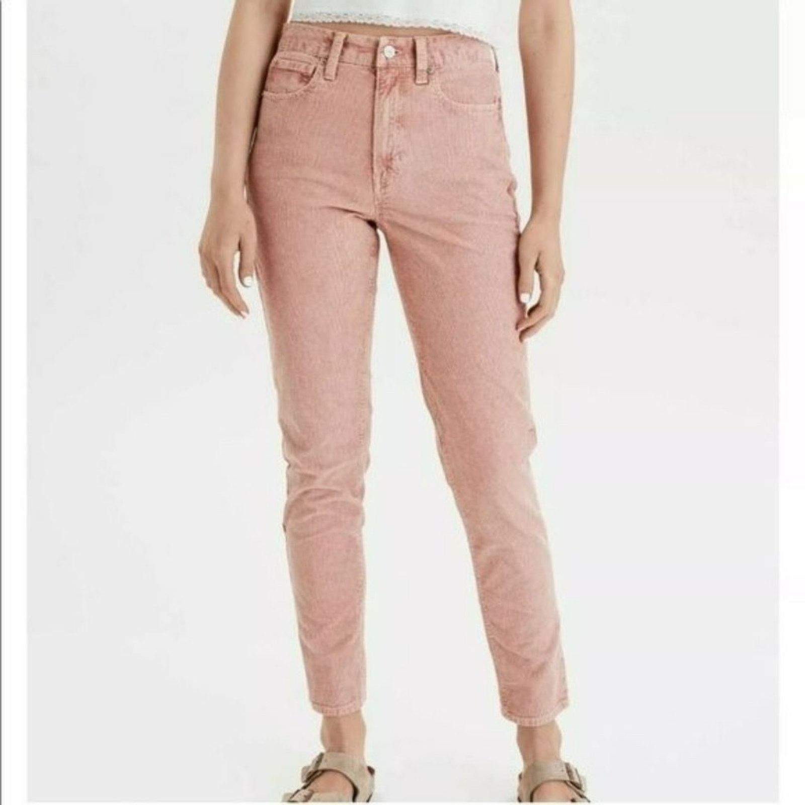 American Eagle Outfitters American Eagle Women's Super Stretch Corduroy Curvy Mom Size 34" / US 12 / IT 48 - 1 Thumbnail