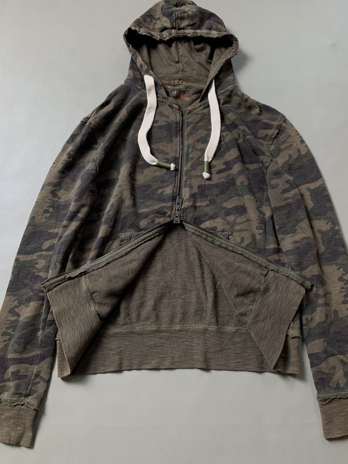 If Six Was Nine × Japanese Brand × Le Grande Bleu (L.G.B.) 40weft Military Distressed Zip Hoodie Size US M / EU 48-50 / 2 - 2 Thumbnail