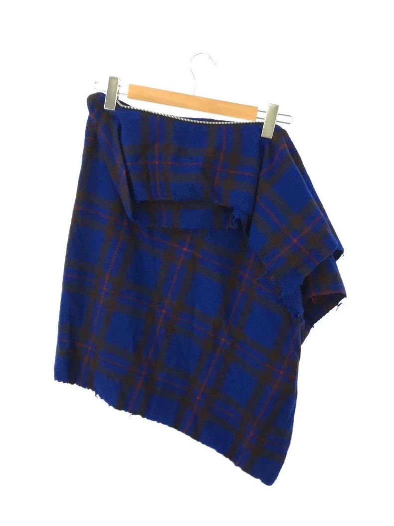 Comme des Garcons Comme des Garcons size S Blue plaid deformed skirt skirt Size 25" / US 0 / IT 36 - 2 Thumbnail