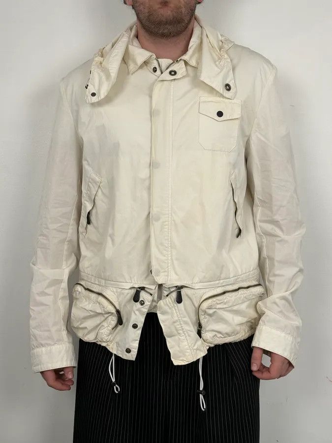 Bottega Veneta 2000s Bottega Veneta White Cargo Jacket Size US XL / EU 56 / 4 - 2 Thumbnail