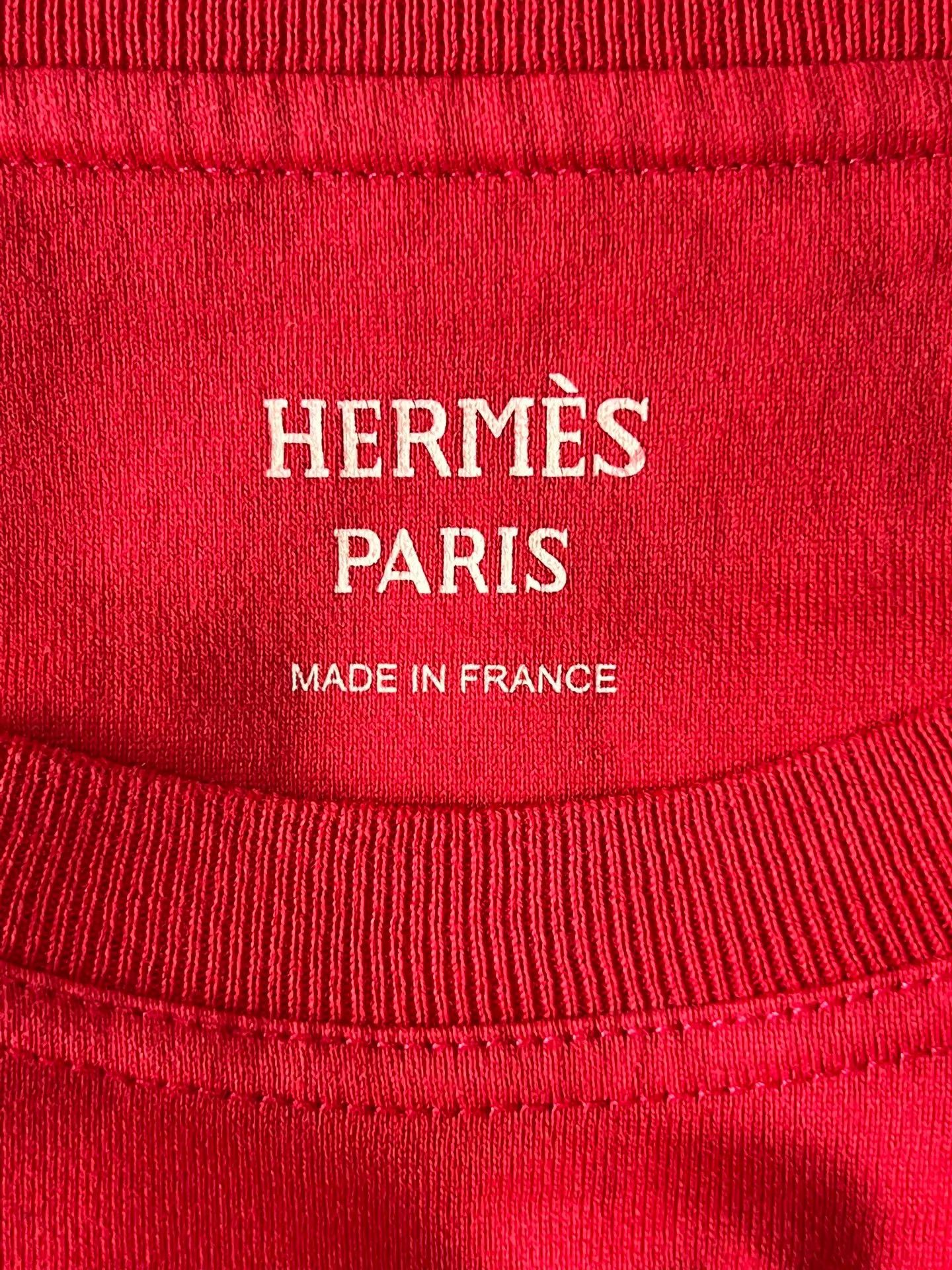 Hermes Hermès Women's Red Music Note Wing 34 Short-Sleeve T-shirt Size XS / US 0-2 / IT 36-38 - 5 Thumbnail