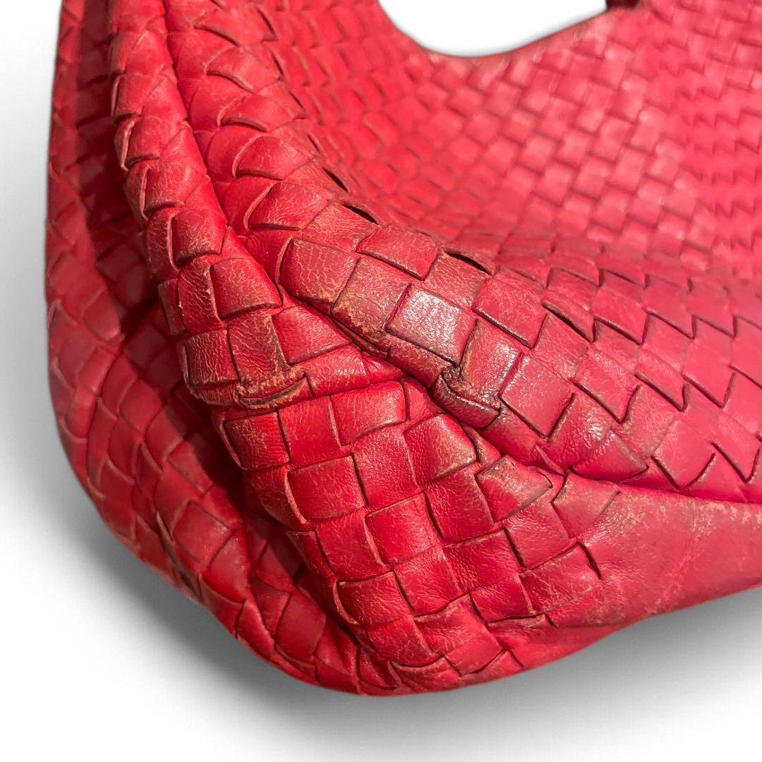 Bottega Veneta Bottega Veneta - Shoulder Bag Campanna Intrecciato Bordeaux Size ONE SIZE - 5 Thumbnail