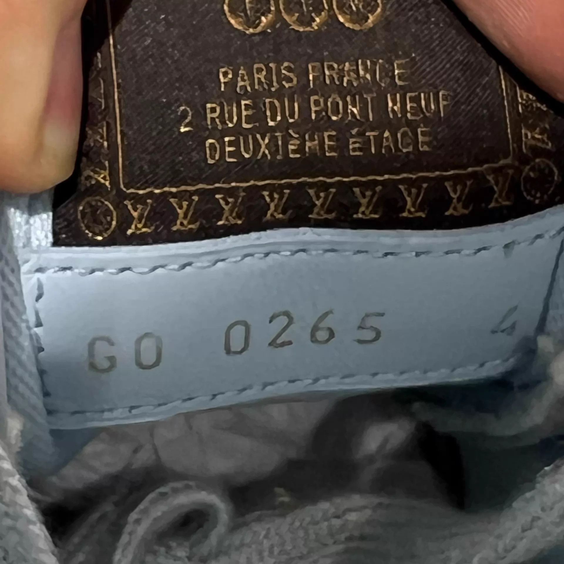 Louis Vuitton LV x Nigo blue waffle sneaker UK4 Size US 6.5 / IT 36.5 - 8 Thumbnail