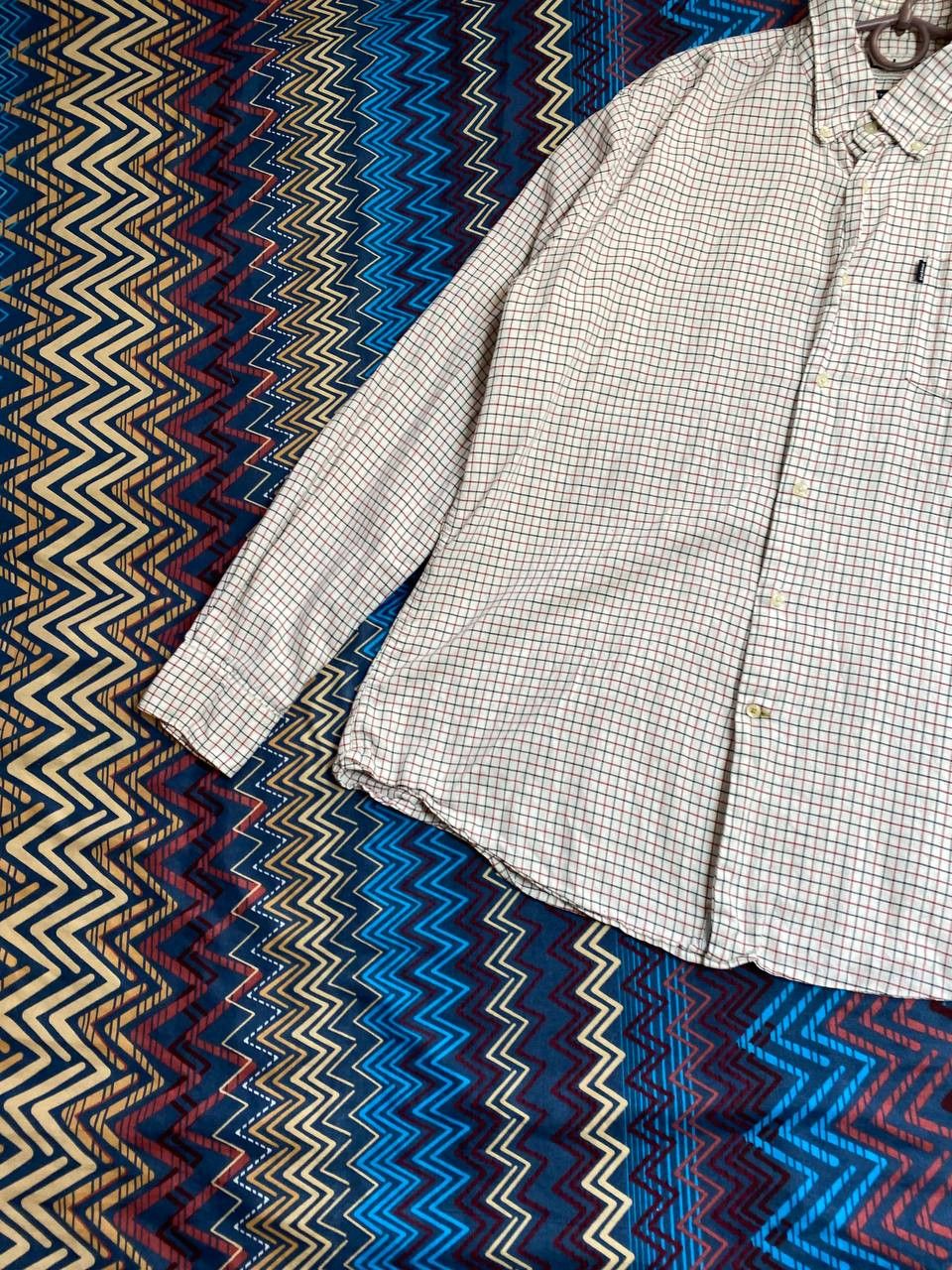 Barbour × Vintage Barbour Vintage Mens Tattersall Flannel Check Shirt Size US L / EU 52-54 / 3 - 17 Thumbnail