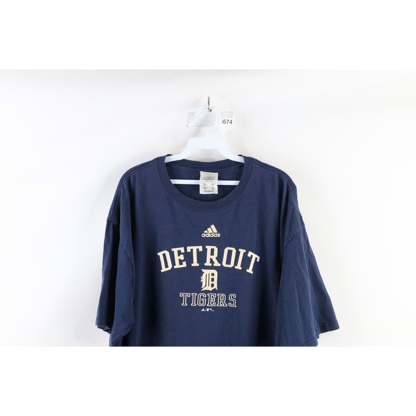 Adidas × Vintage Vintage Y2K 2004 Adidas Detroit Tigers Baseball T-Shirt Size US XL / EU 56 / 4 - 2 Thumbnail